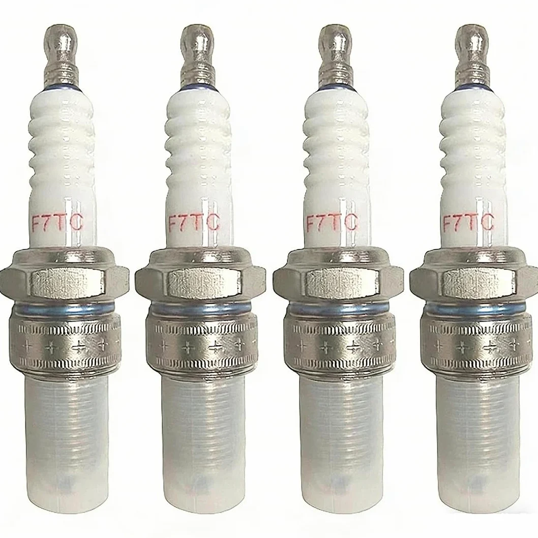 Bujías para generador/cortacésped/bomba de agua GX120/GX160/GX200/GX240/GX270/GX340/GX390, bujías 1/2/4 piezas F7TC (4 piezas)