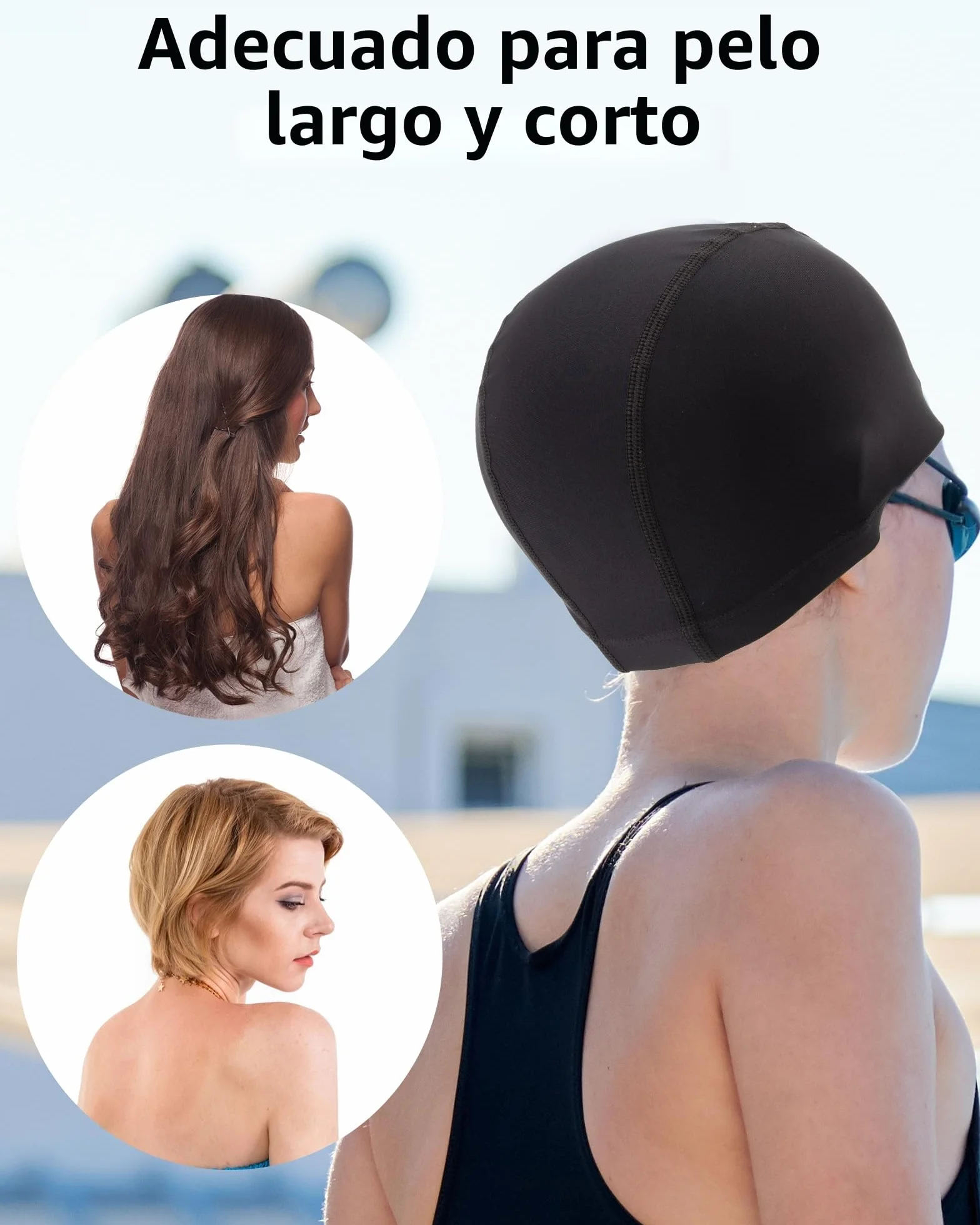 Gorro Natación Hombre y Mujer Cómodo Duradero Alta Elasticidad