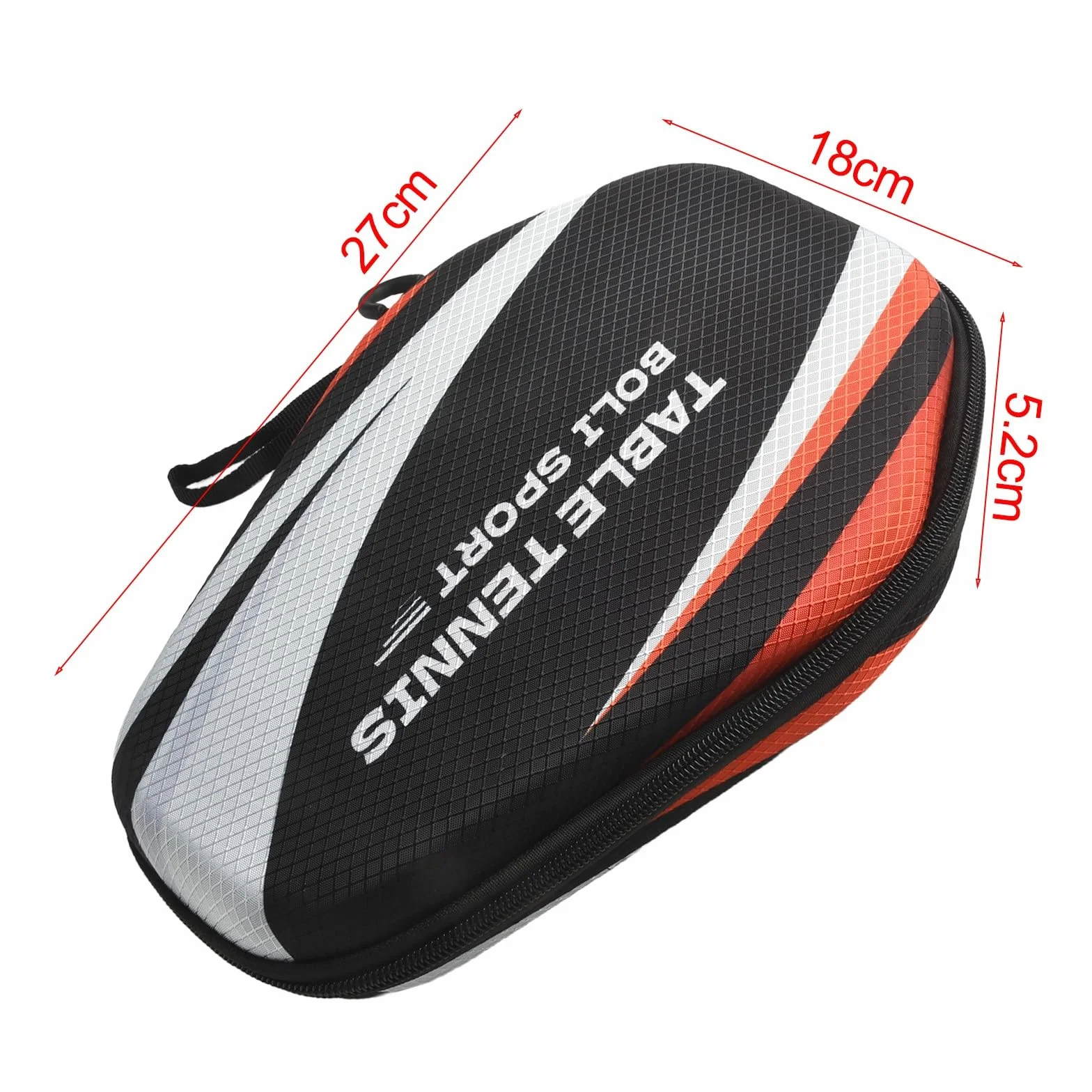 Funda rígida de EVA para raquetas de tenis de mesa, almacenamiento portátil con correa de mano