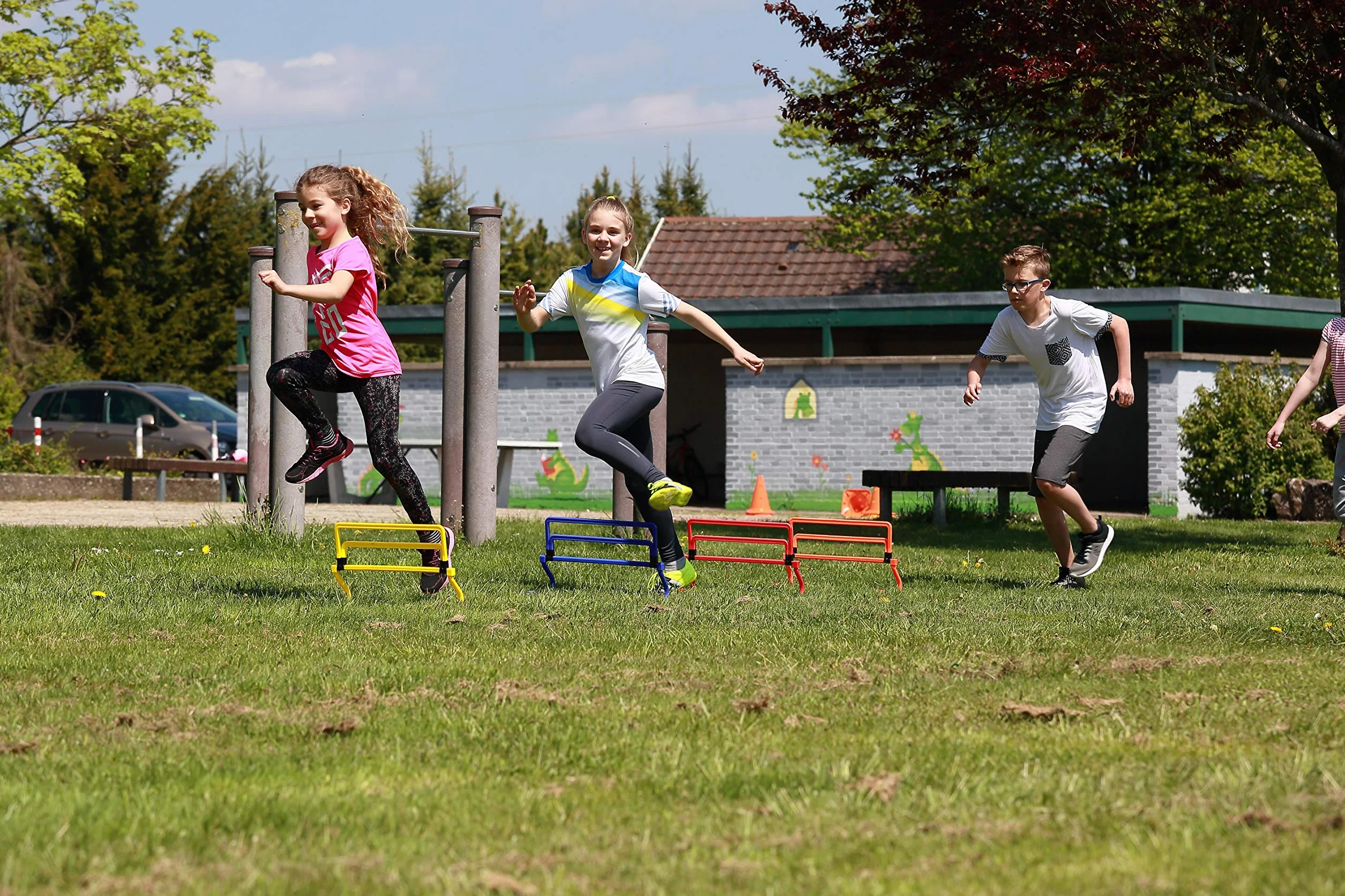 Betzold Sport Set de Vallas para niños Agilidad Atletismo Entrenamiento