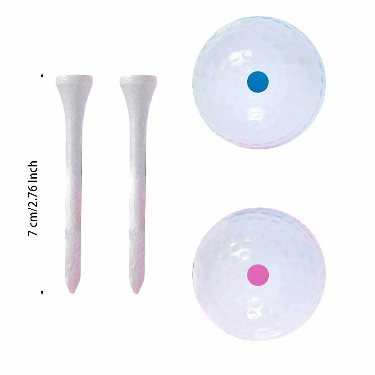 Golf Truco Explosivas Bolas con Polvo Rosa y Azul Regalo para Futuros Padres