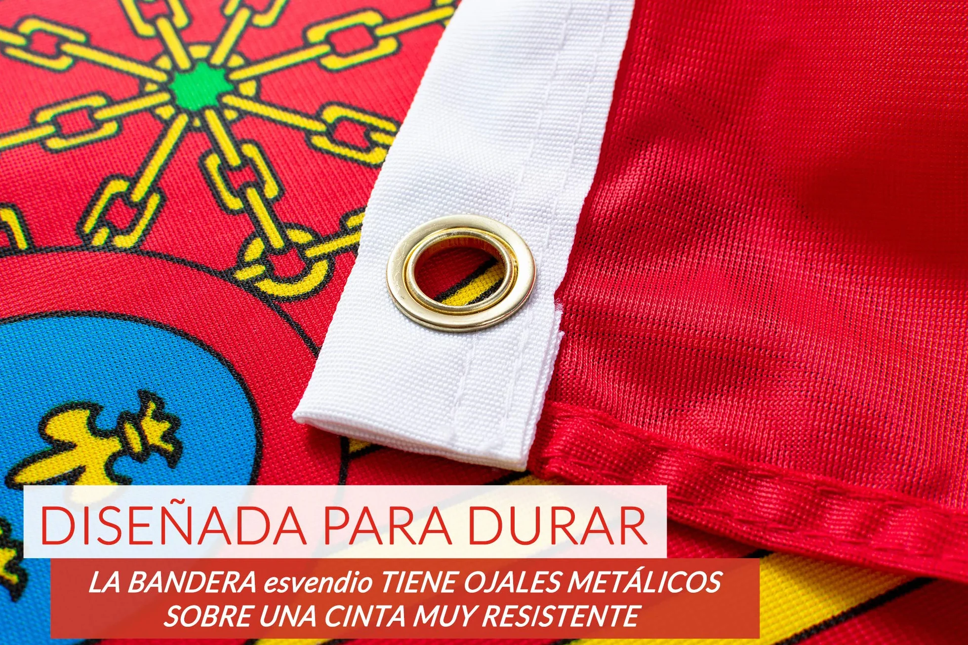 Bandera de España de Tela Fuerte (2pcs), Bandera Española Grande para Exterior 150x90 cm