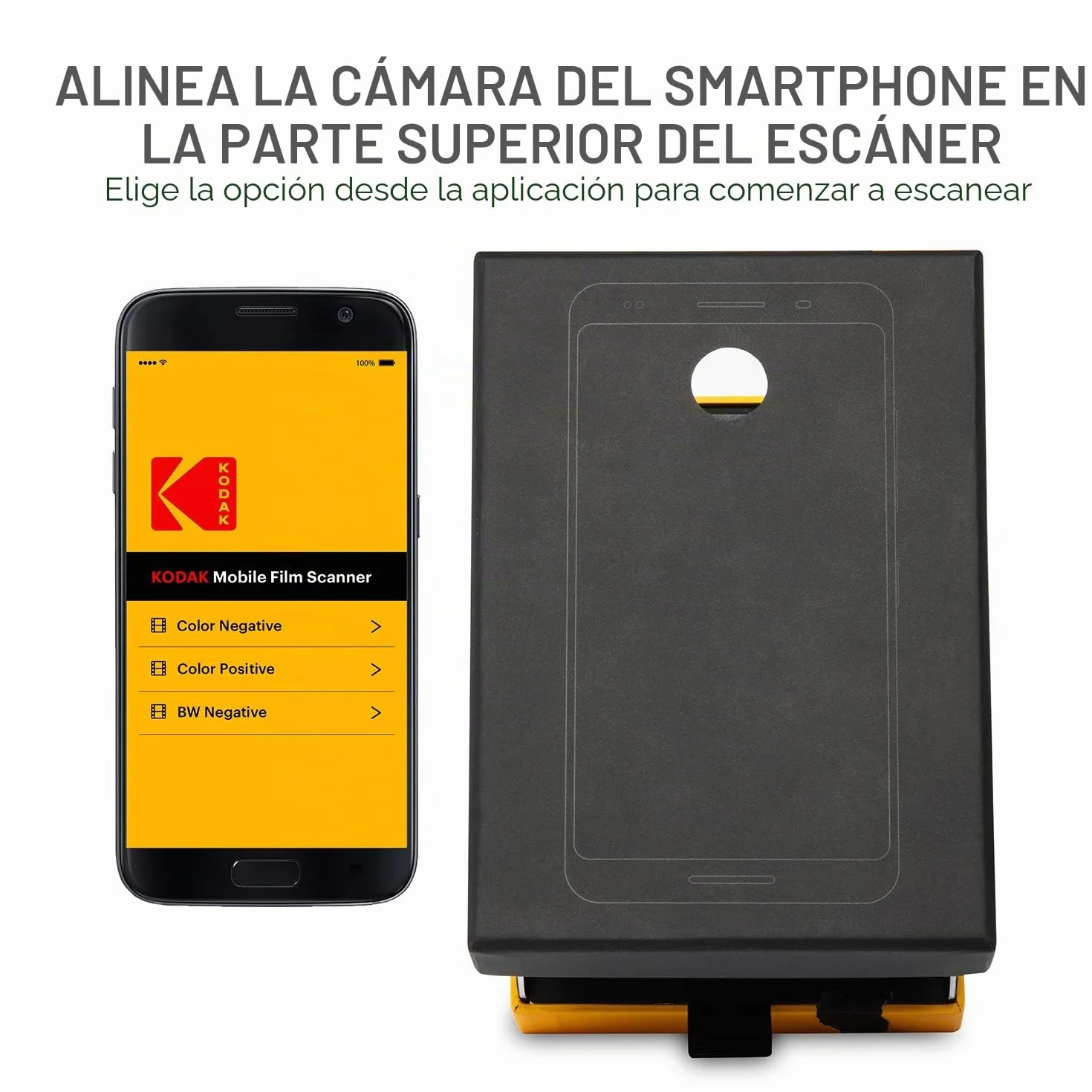 KODAK Escáner de película móvil 35 mm Diapositivas Smartphone