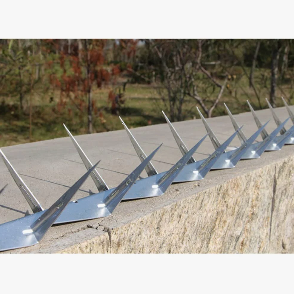 Pinchos de pared para exteriores, pinchos de paloma, pinchos de metal, alambre de púas, tiras antirrobo para barandilla de techo, picos de valla de seguridad