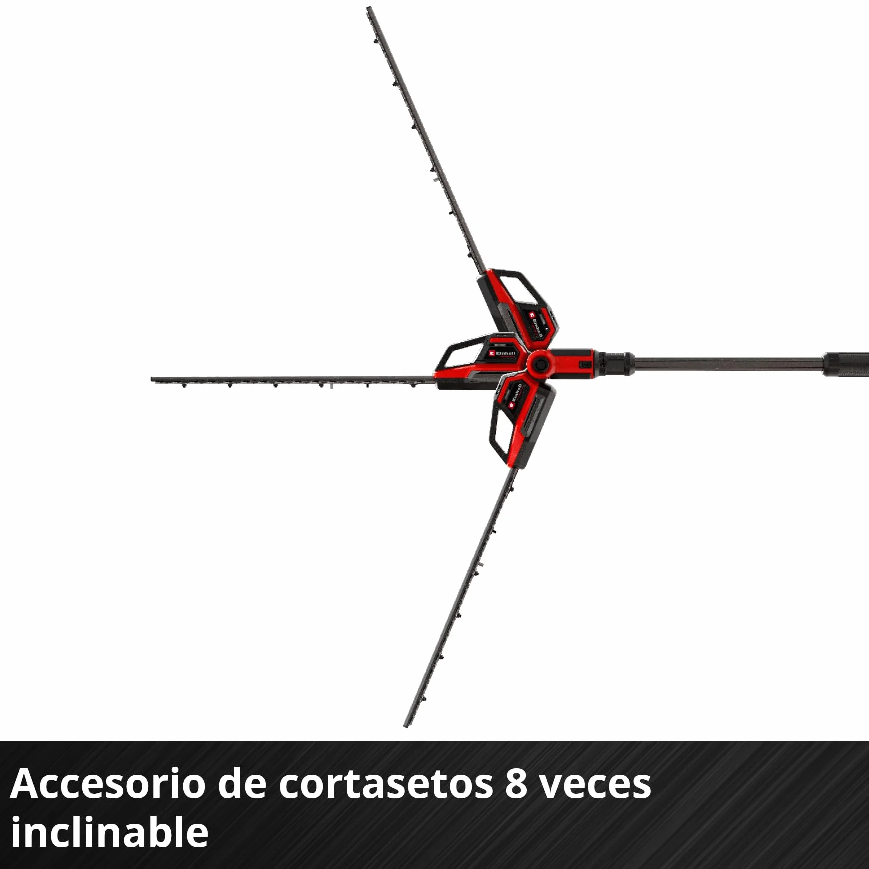 Multiherramienta con batería GP-HC 18/5020 Li T BL-Solo Einhell Professional Power X-Change (18 V, Brushless, Cortasetos de 50 cm, podadora de 18 cm, Mango telescópico, sin batería)