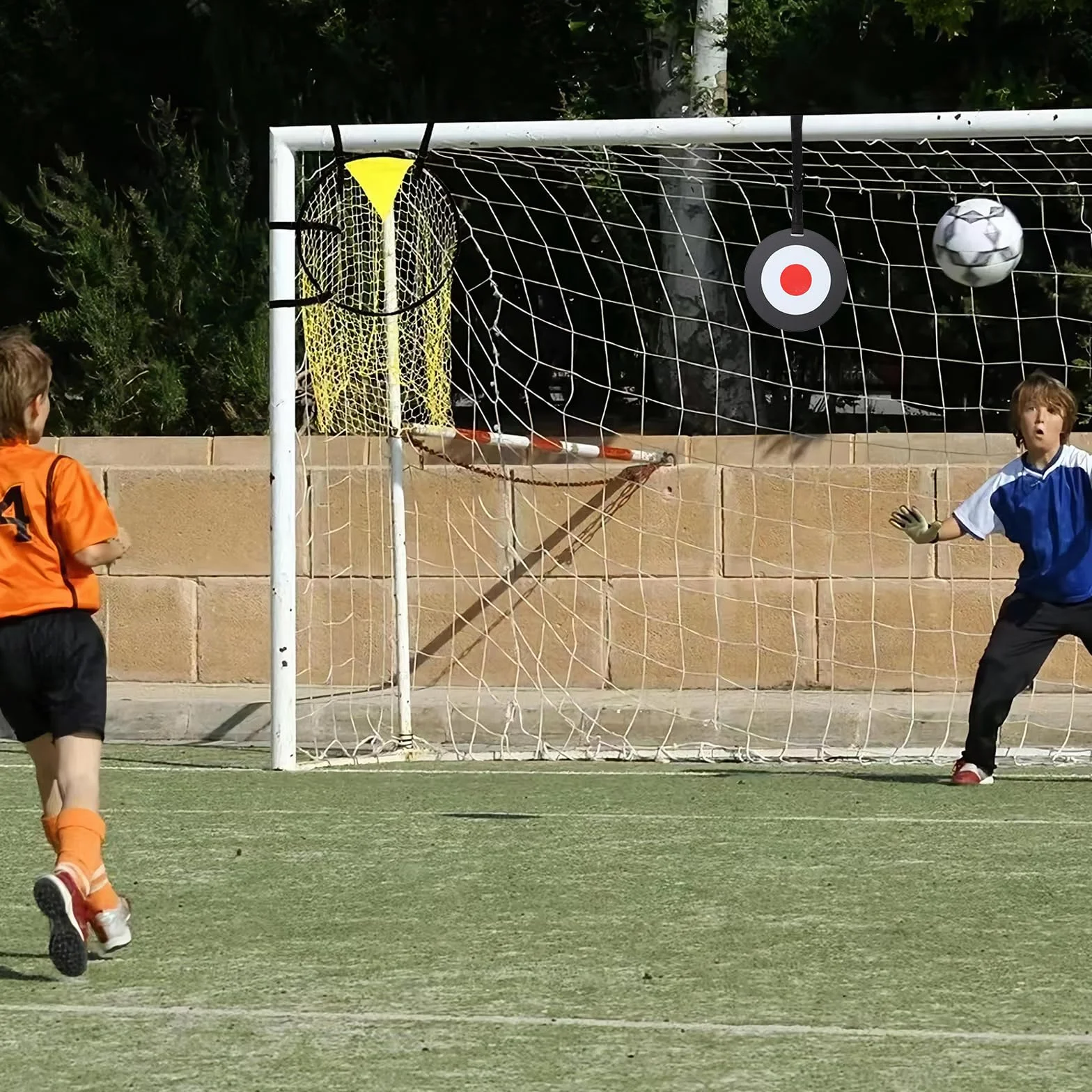 Entrenamiento de fútbol portería y diana móvil 3 accesorios