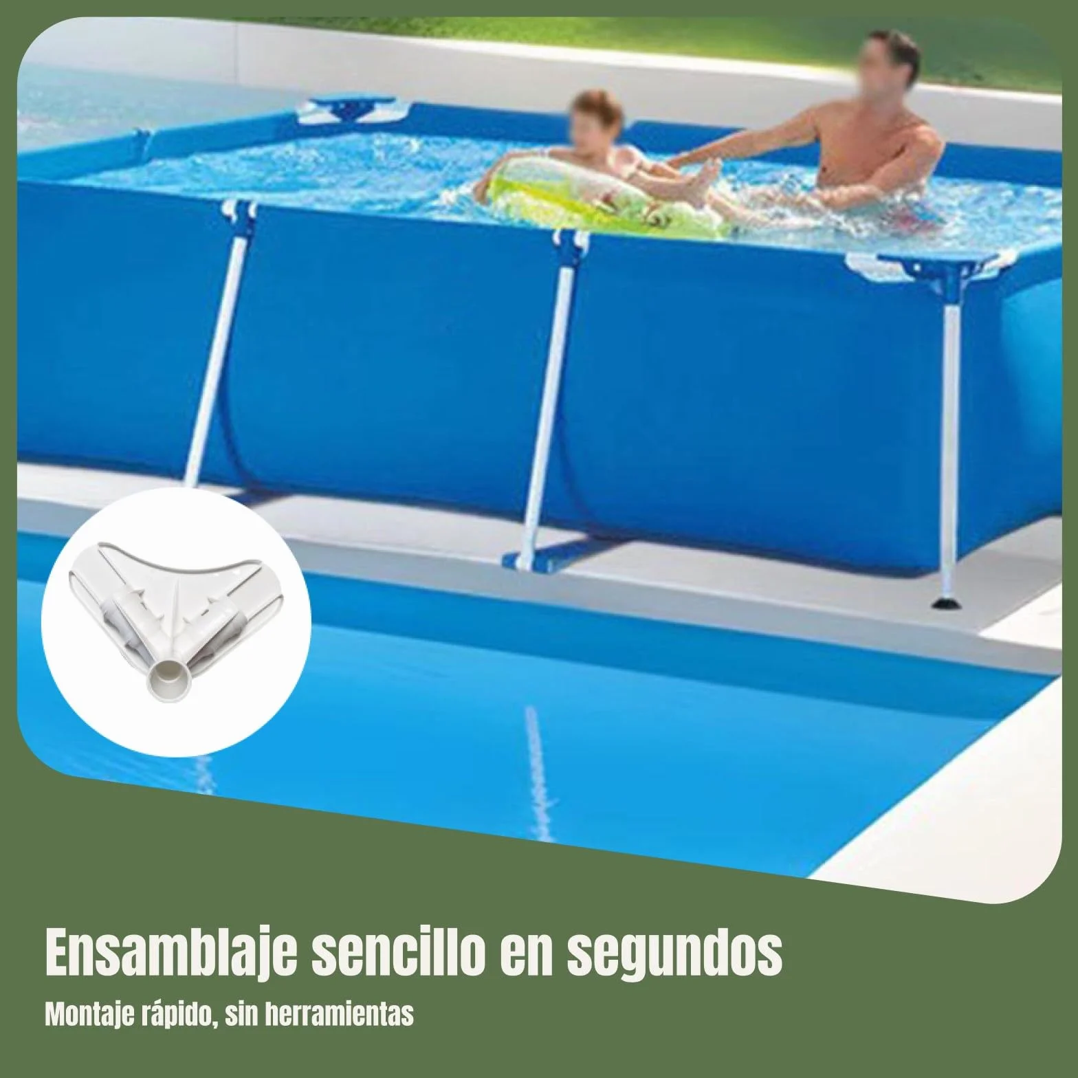 Marco de Soporte de Esquina de Reemplazo de Hardware de Junta de Esquina Accesorios para Piscinas