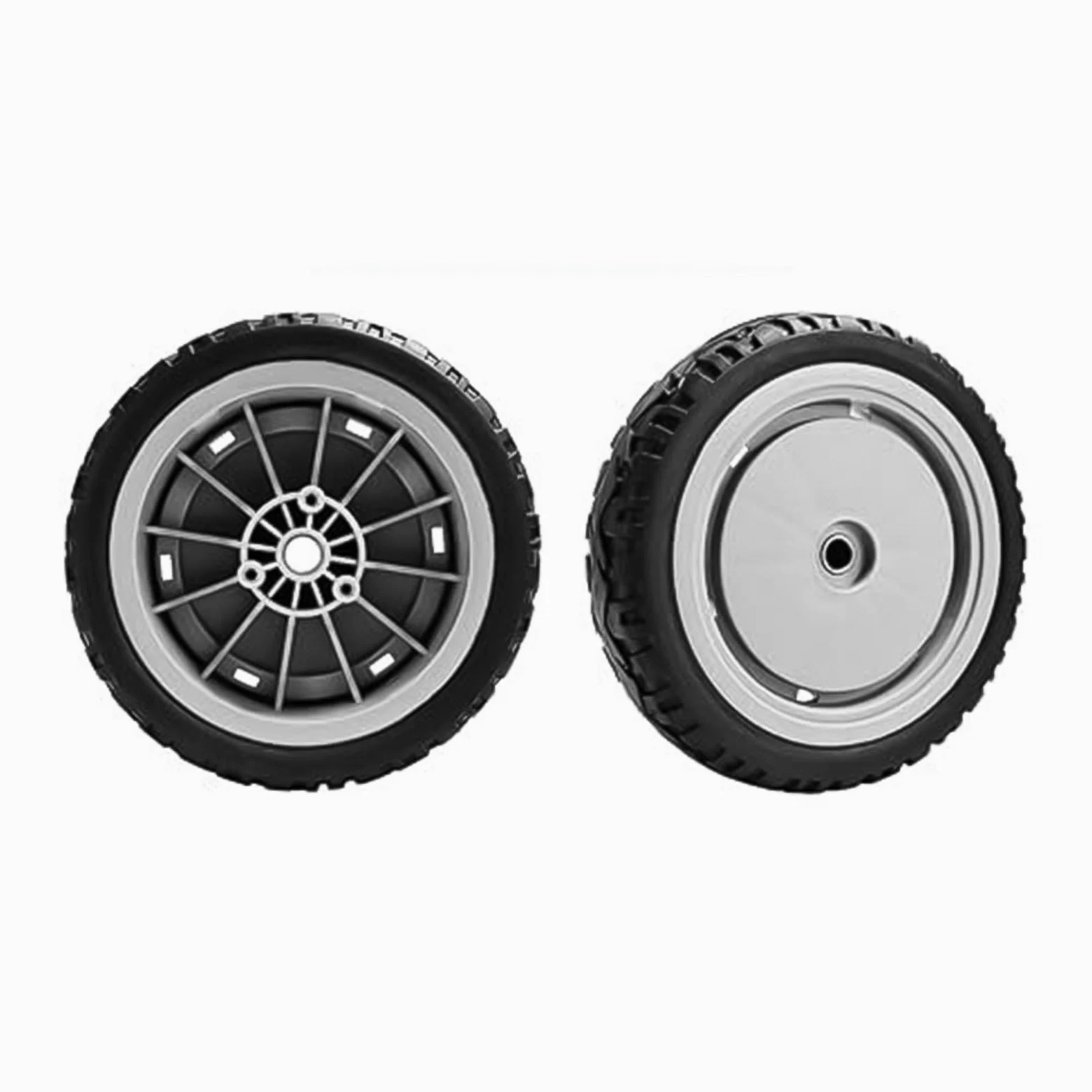 Conjunto de rueda delantera y trasera para cortacésped Toro 107-3708 107-3709, kit de repuesto para modelos 20053-20384, instalación (4 piezas)