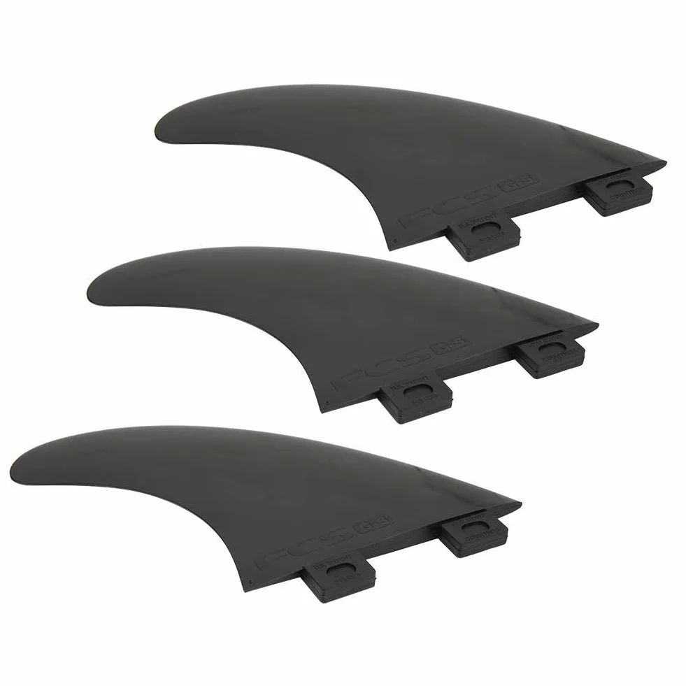 MAGT FCS G5 Aleta de Tabla de Surf 3Pcs Set Durable para Longboard y Paddleboard Negro/Blanco
