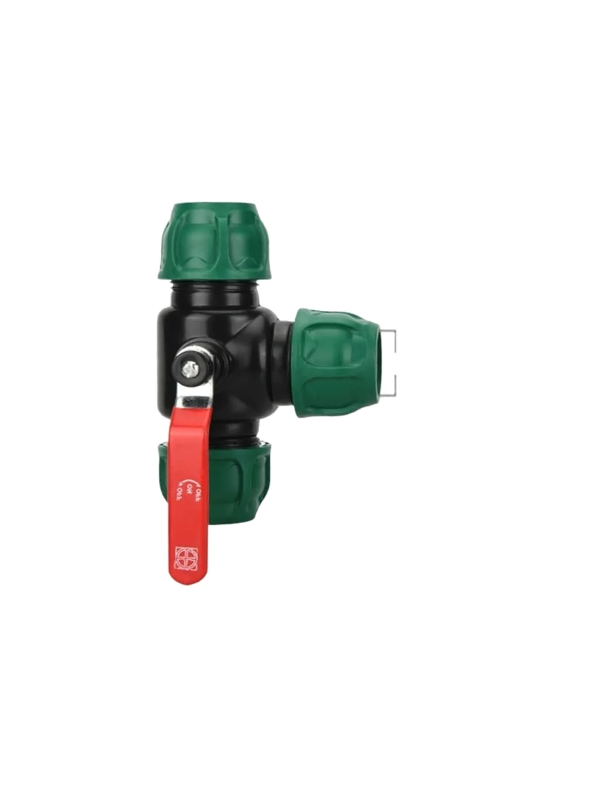 2 tubos de PVC PE de 20/25/32 mm, conector rápido reforzado, sistema de riego agrícola, válvula de accesorios de tubería de agua de pulverización de jardín (oro, 25 mm)