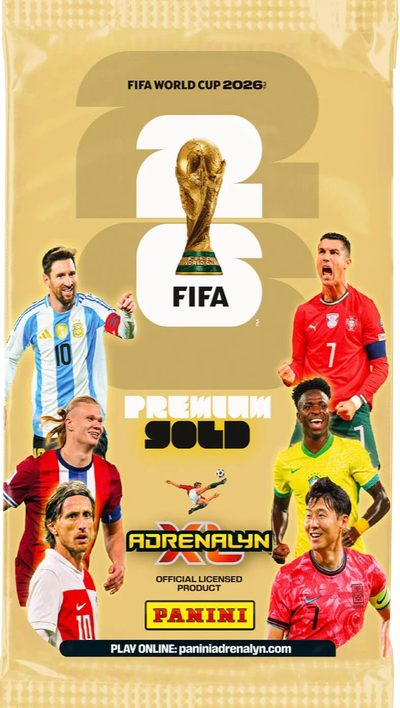 Copa Mundial FIFA 2026 Juego Tarjetas Comerciales Bolsa Premium 4 Edición Limitada