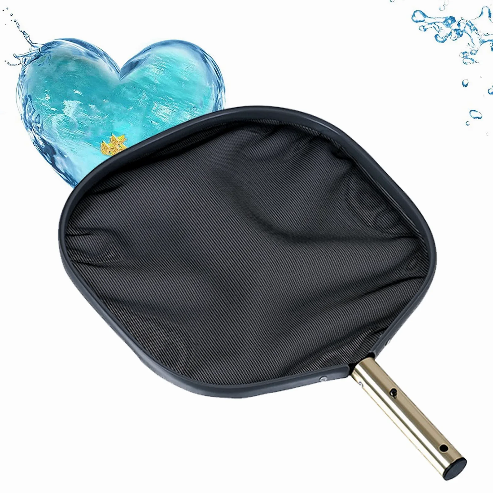 Esta Red recogehojas para Piscinas, rastrillo Profesional para Limpieza de Hojas, rastrillo de Malla Fina con Bolsa Profunda y Marco de plástico Resistente para Limpiar Hojas en Piscinas y e