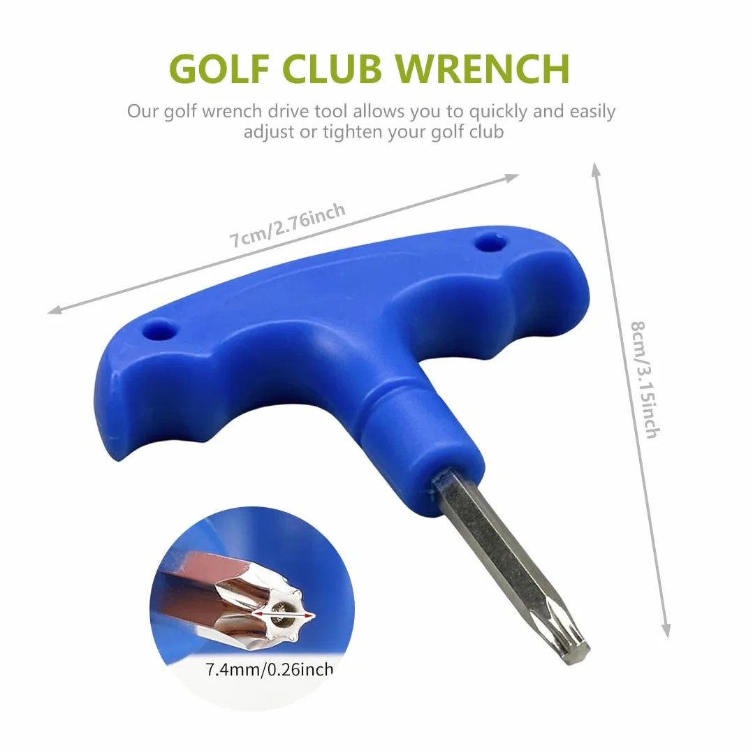 Llave Ajustable Golf Acero Inoxidable Mango Plástico Llave Torque Negro