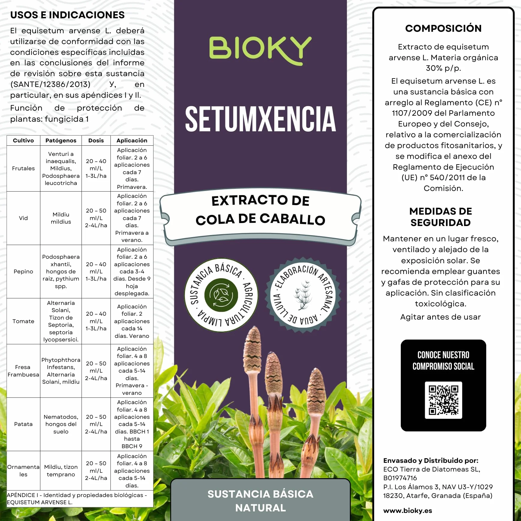 Purín de Ortiga 1L + Extracto de Cola de Caballo para Plantas 1L Aporta Hierro y Nutrientes Esenciales - Mejora Defensas Naturales de Plantas - Producido por Decocción y Fermentación