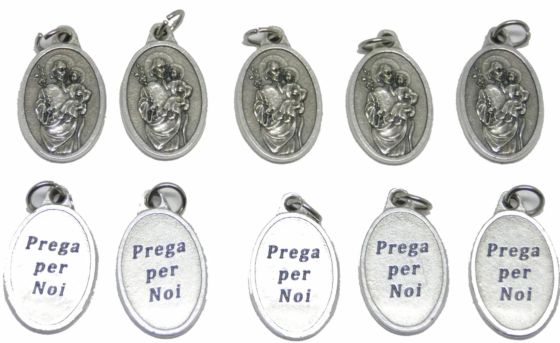 GTBITALY 60.260.30 040PPN medallas de San José ovalado plata 22 mm