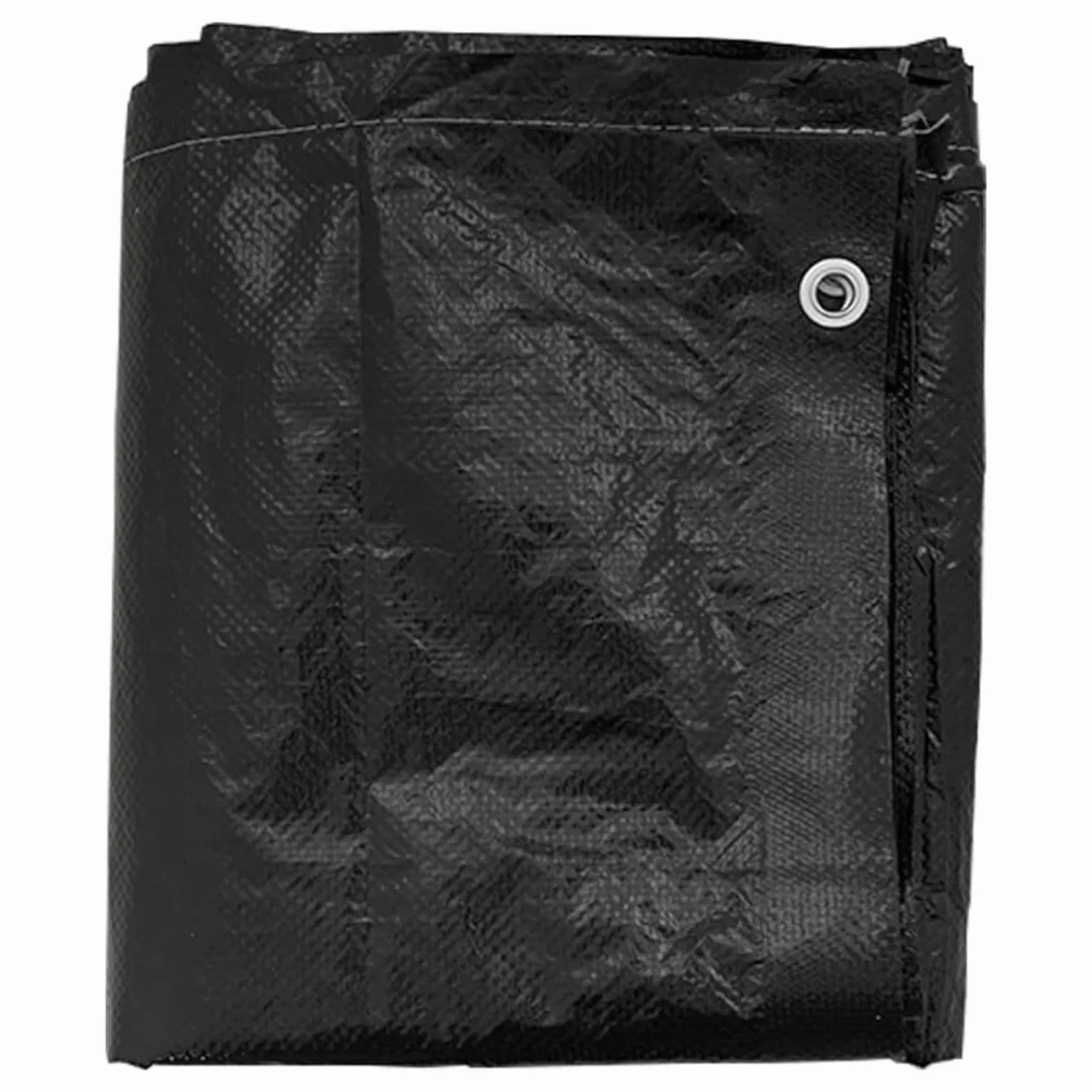 Cubierta para Muebles de Jardín, Funda Impermeable con Ojales de Aluminio 300 x 300 x 90 cm PE Negro Resistente UV para Conjuntos de Ratán en Patio Exterior