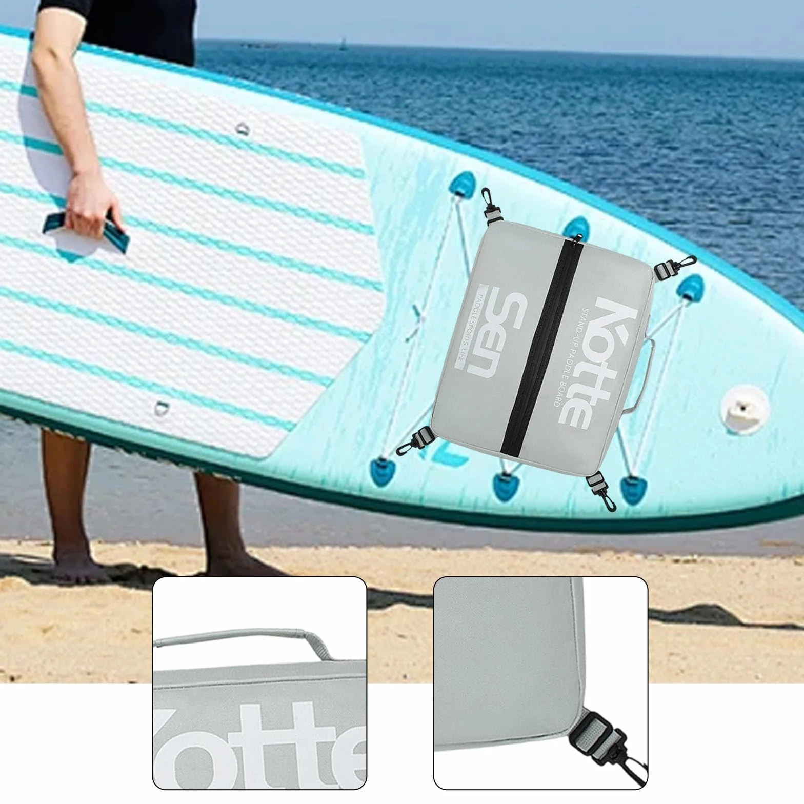 Predolo Bolsa de Cubierta para Tabla de Paddle Surf, Almacenamiento Aislante Impermeable Oxford