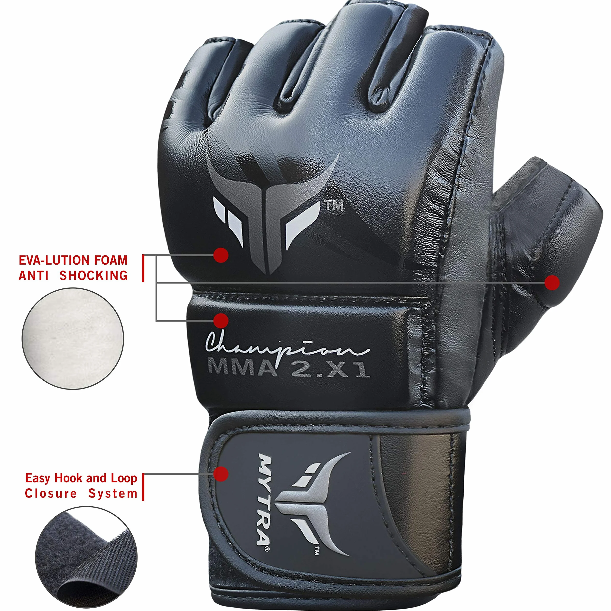 Mytra Fusion Kids Junior MMA Gloves Training Grappling Champion 2.1 X Series
