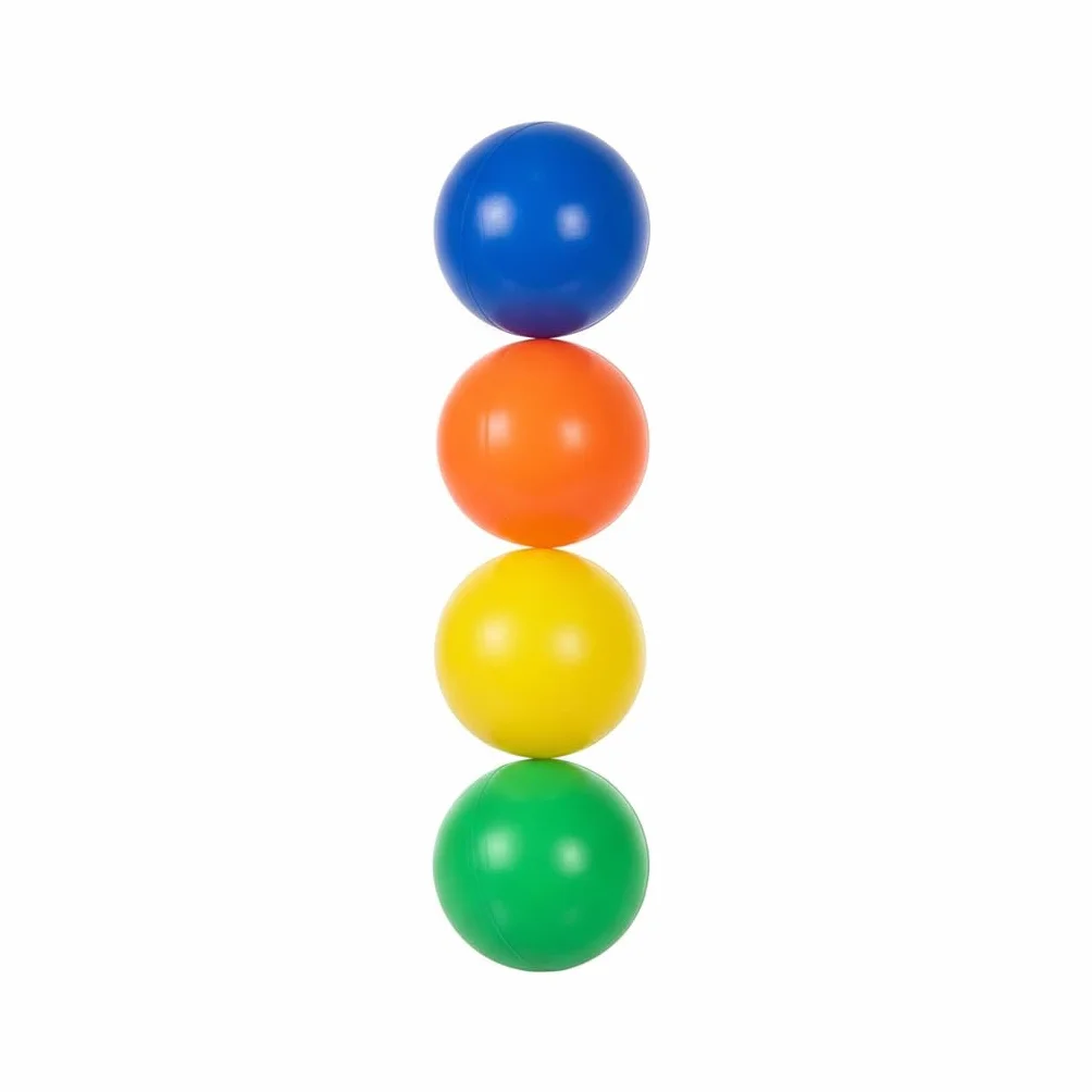 BRILY Bolas de playa para raquetas multicolor 4 cm paquete de 4