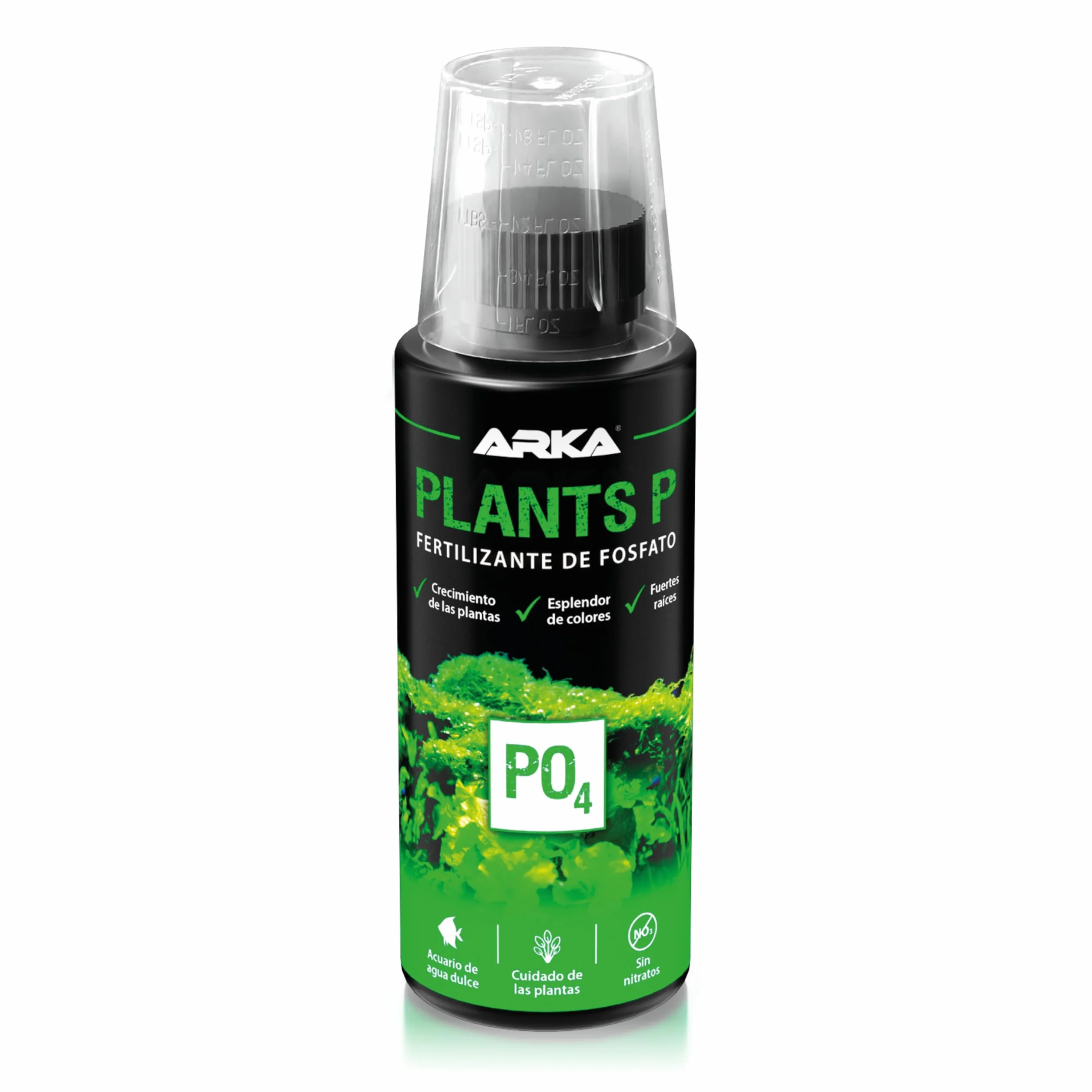 ARKA Plants P - 118 ml - Abono fosfatado Altamente eficaz para un Crecimiento exuberante de Las Plantas en acuarios de Agua Dulce, sin nitratos, Ideal para el aquascaping.