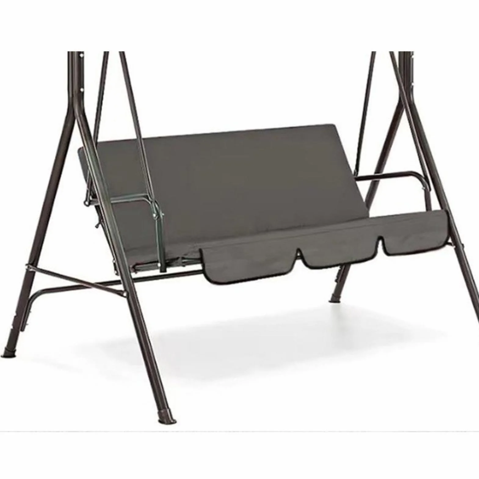 Funda impermeable para balancín – tafetán de poliéster 190T (150 x 150 cm) – Funda de repuesto para balancín de jardín de 3 plazas – resistente a los rayos UV, ligera y plegable (gris)