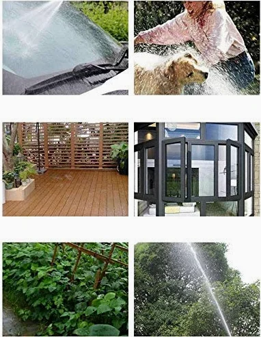 Manguera de jardín, boquilla extensible, pistola de agua de metal de alta presión, pistola de agua para lavado de coche, pistola de agua doméstica, manguera telescópica, juego de riego de