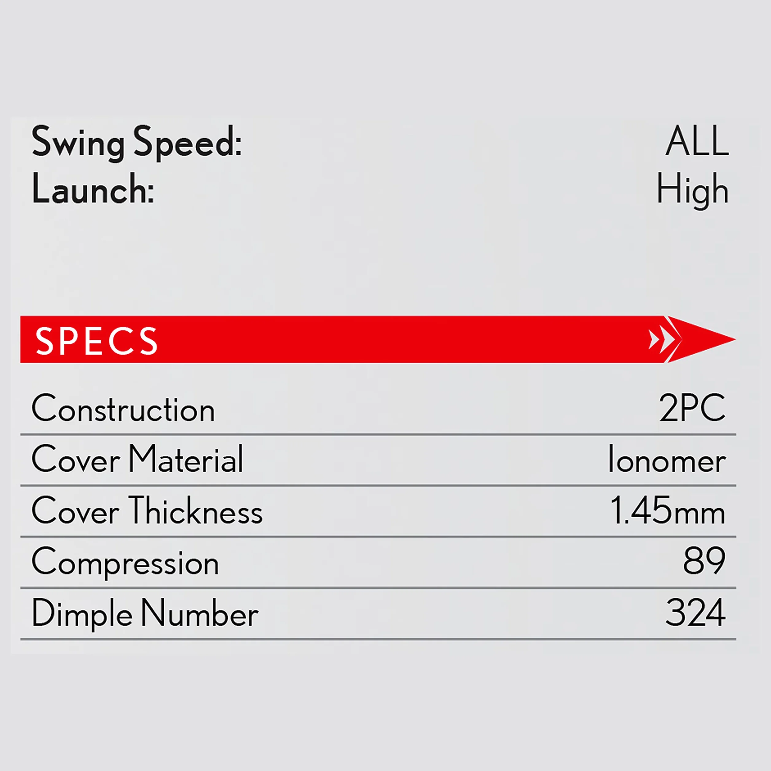 Srixon Distance 10 Pelotas de Golf Docena Alta Velocidad