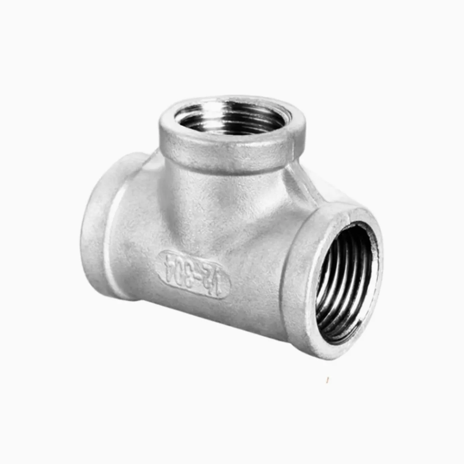 Conexión en T de 3 vías con rosca macho + macho + hembra, DN6/DN8/DN15/DN25, 1/4", 1/2", 3/4", 1" y 1-1/4", de acero inoxidable 304.(Orange,1")