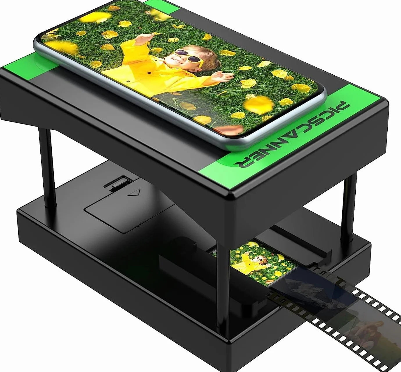 Mobile Film Scanner 35 mm, Escáner de Diapositivas Positivas y Negativas para Smartphone