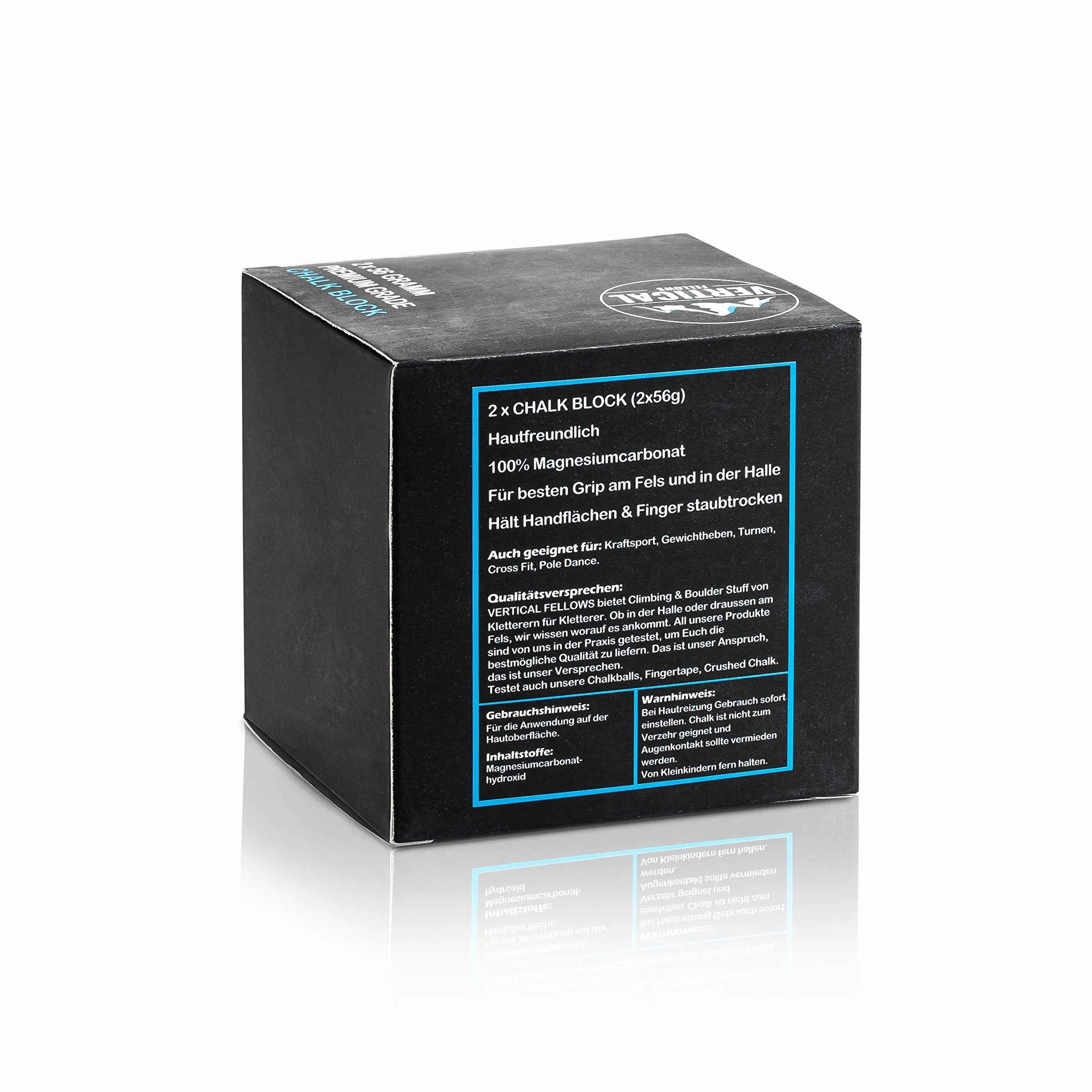 Chalk Block Dermatest Tiza de Escalada para Boulder, Magnesia para Gimnasia, Levantamiento de Pesas (112)