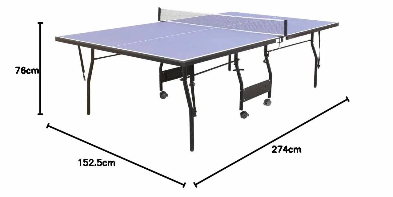 Table de Ping Pong de Interior Garry 274x152.5x76cm MDF Azul
