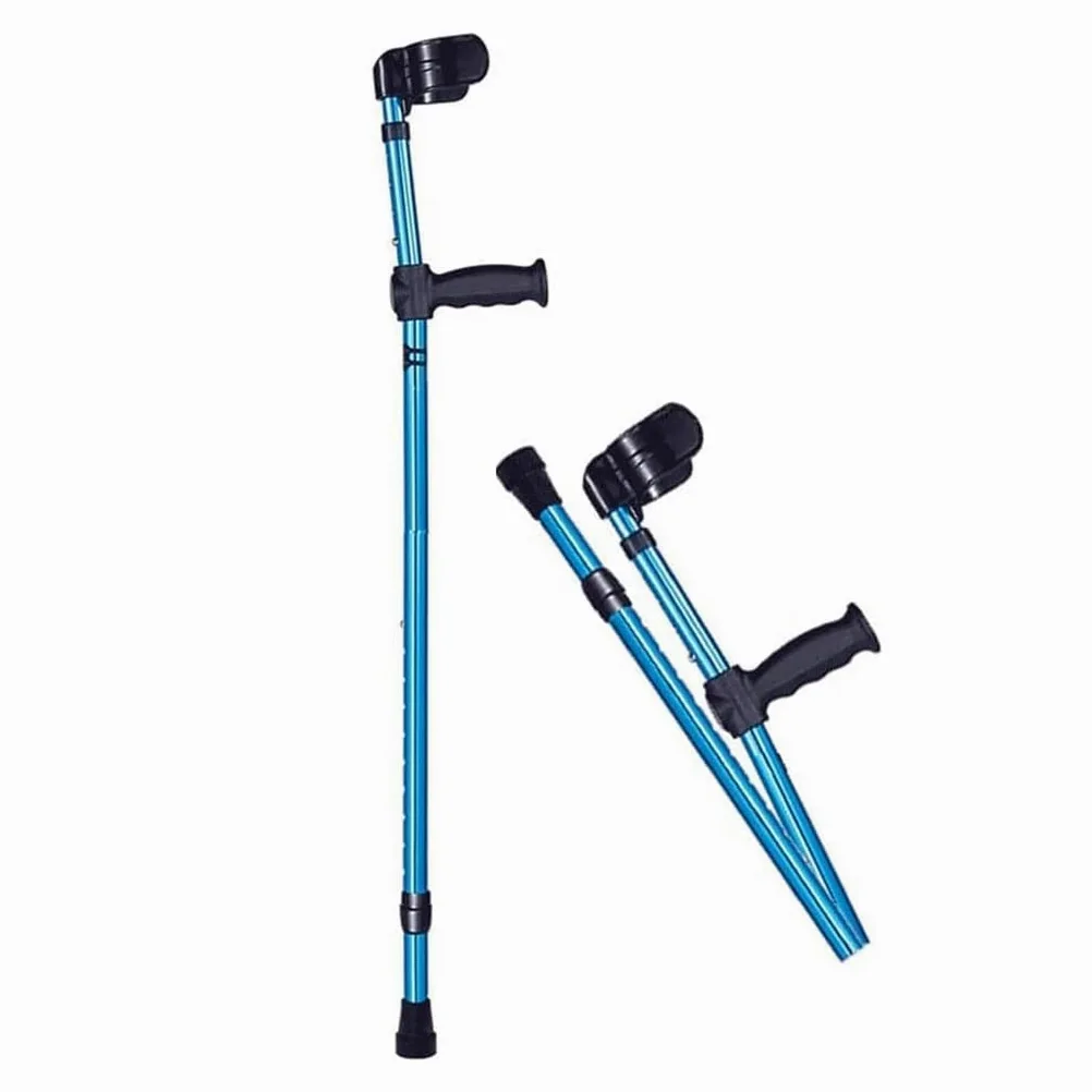 Muletas para Adultos Muletas para Adultos Canes Muletas de antebrazo de Aluminio Muletas Plegables de Aluminio Cuerdas Abiertas Cueritas Ajustables para Caminar Independencia Conveniente