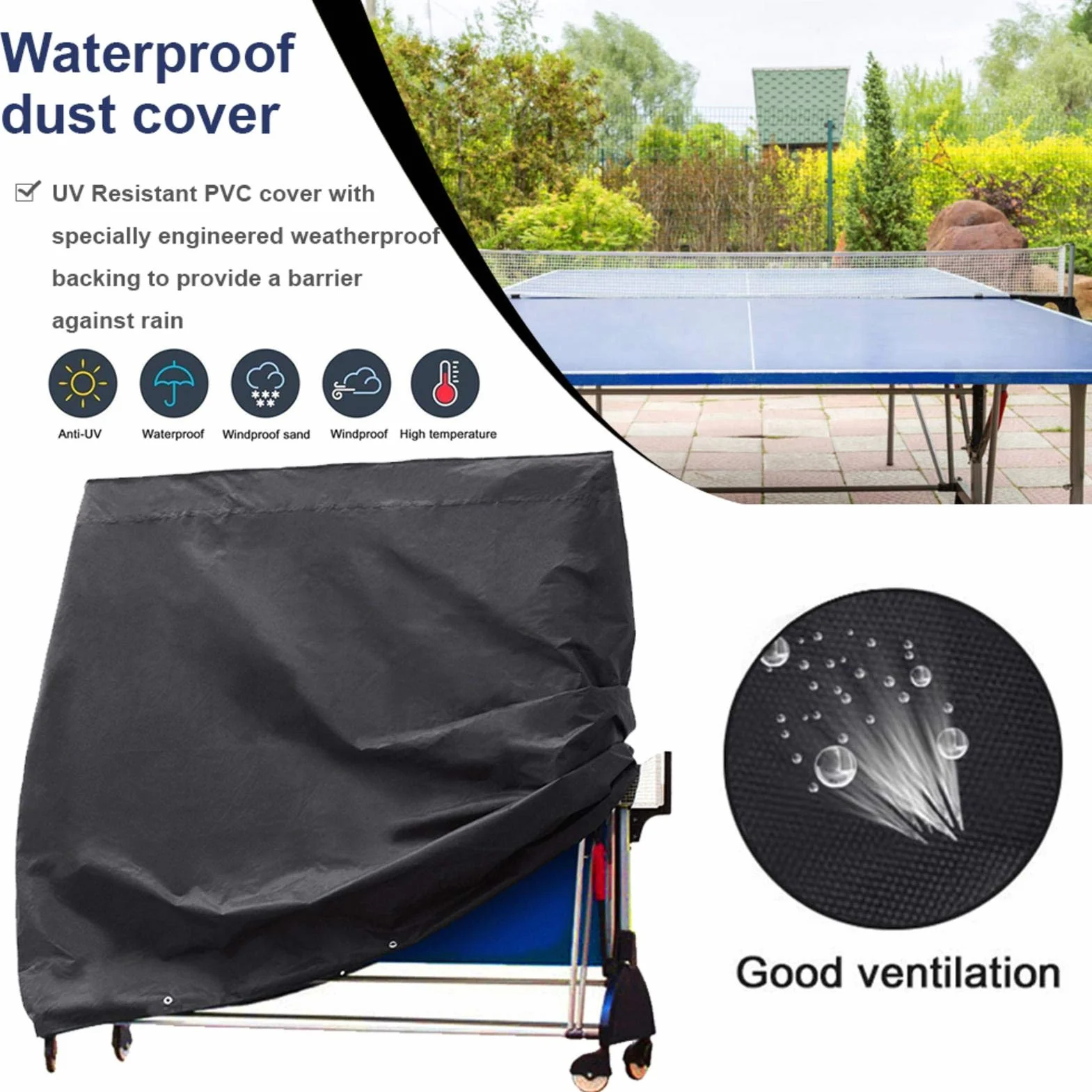 Funda Protectora para Pong Impermeable Oxford 420D Anti-UV Exterior/Interior