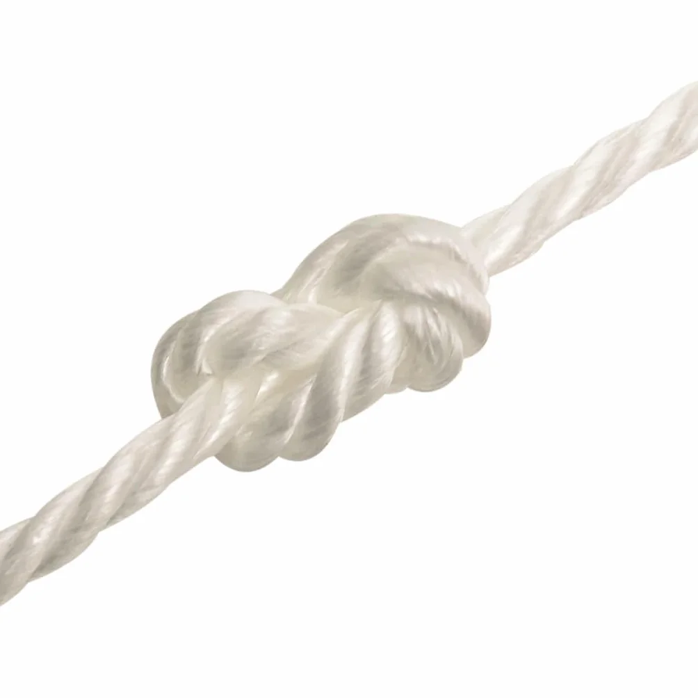 Cuerda de Trabajo Polipropileno Blanco 10 mm 50 m, Bricolaje Accesorios de Bricolaje Cadenas, Alambre y Cuerda Sogas y Cuerdas metálicas, Blanco, 1.86kg