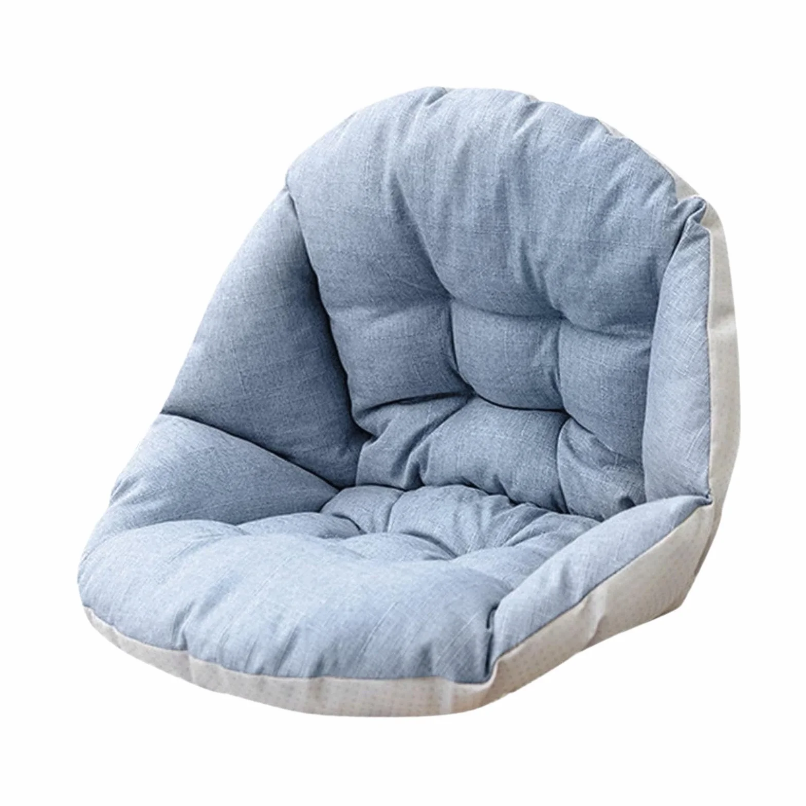 Colcolo Cojín de Respaldo para Silla de Columpio, Multifuncional, Cojín para Sillón, Cesta Colgante, Jardín y Porche, Azul