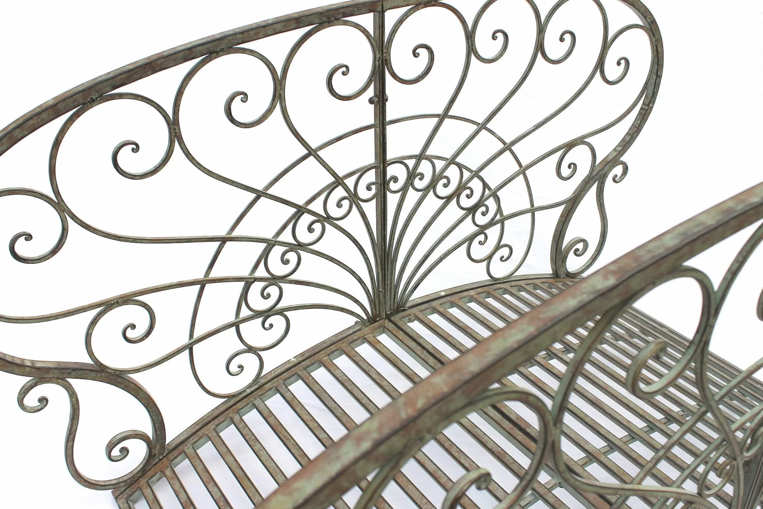 Puente de metal jc150106 Jardín Puente 150 cm Metal Puente Estanque Puente puente