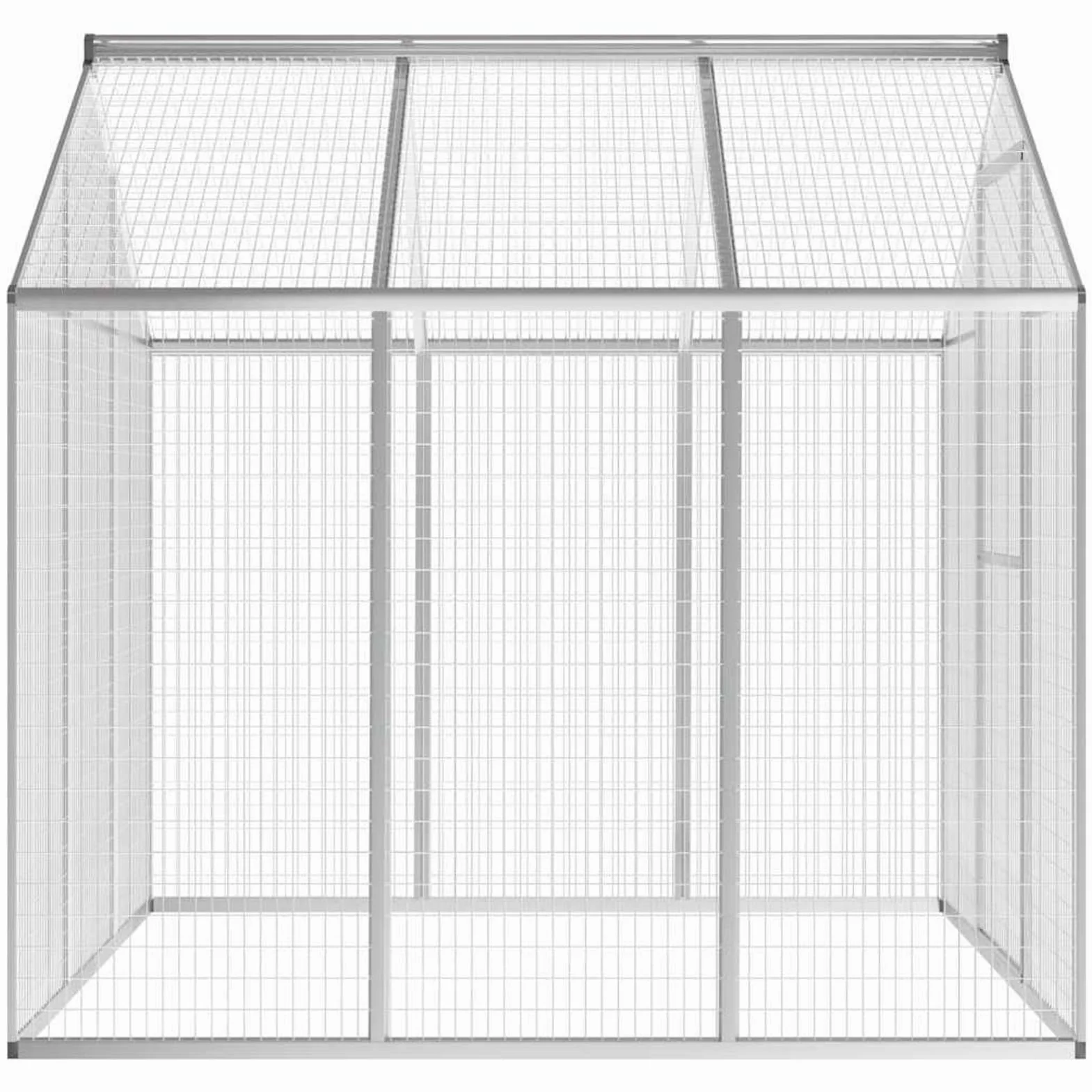 Homgoday Pajarera de jardín de aluminio 183 x 178 x 194 cm, muebles de interior para salón, oficina, dormitorio