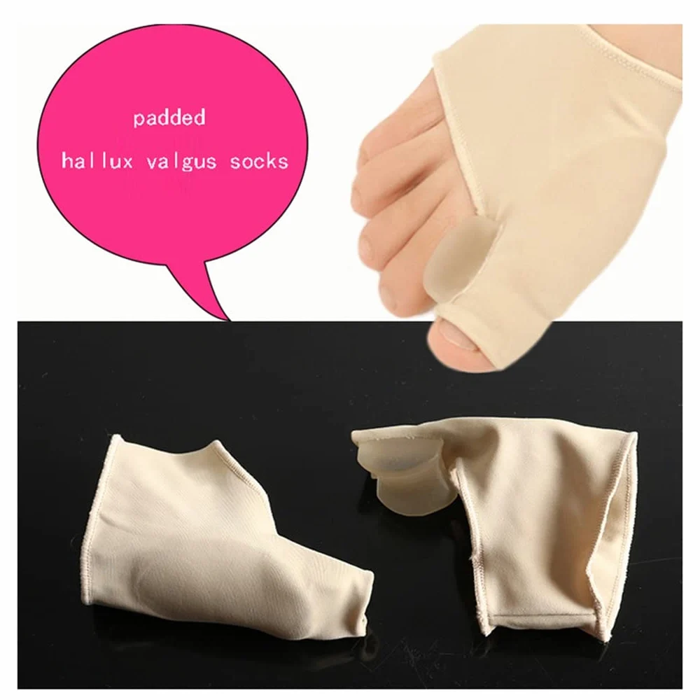 Corrector Hallux Valgus, Juego de separación de Dedos, Corrector de Silicona, Protector alisador de juanetes para Hombres y Mujeres, Alivio del Dolor para el Cuidado de los pies