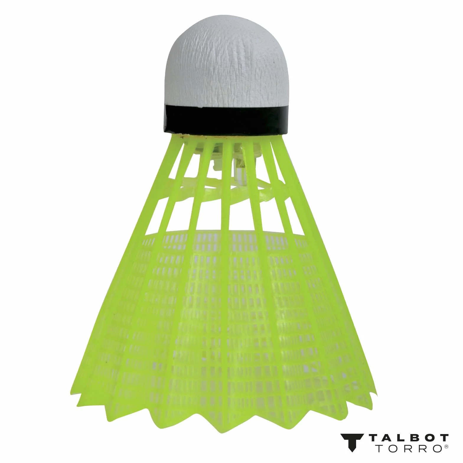 Talbot Torro Volantes de Bádminton Magic Night LED 3 Pelotas con Plumas de Plástico Brillan en la Oscuridad Interior y Exterior