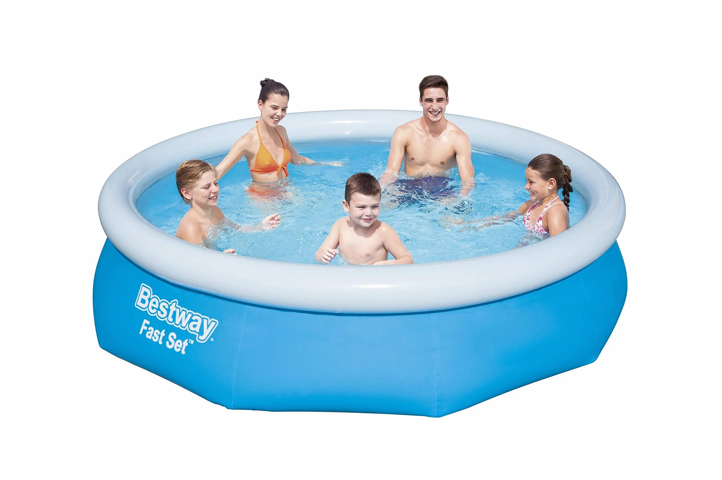 Bestway Fast Set Juego de Piscina con Bomba de Filtro, Azul, 305 x 76 cm