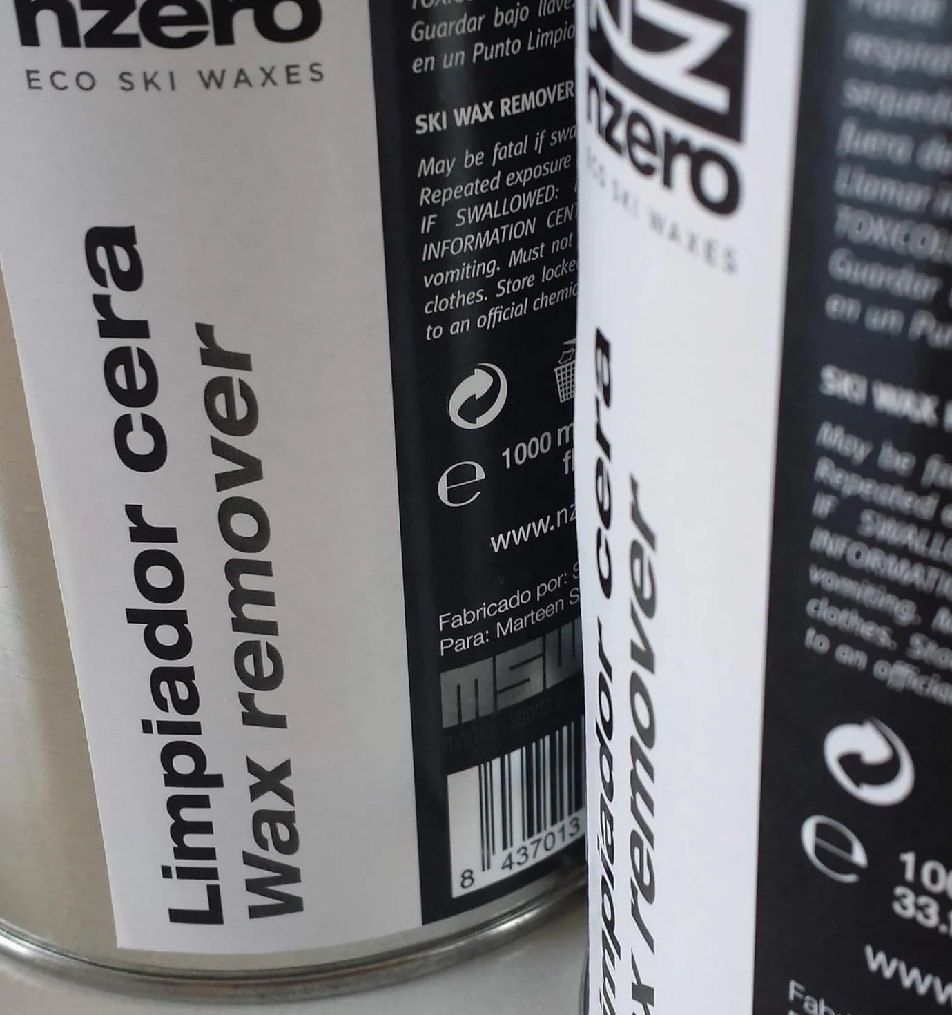 Limpiador de Cera Esquís Snowboard NZEROWAX 1000ml