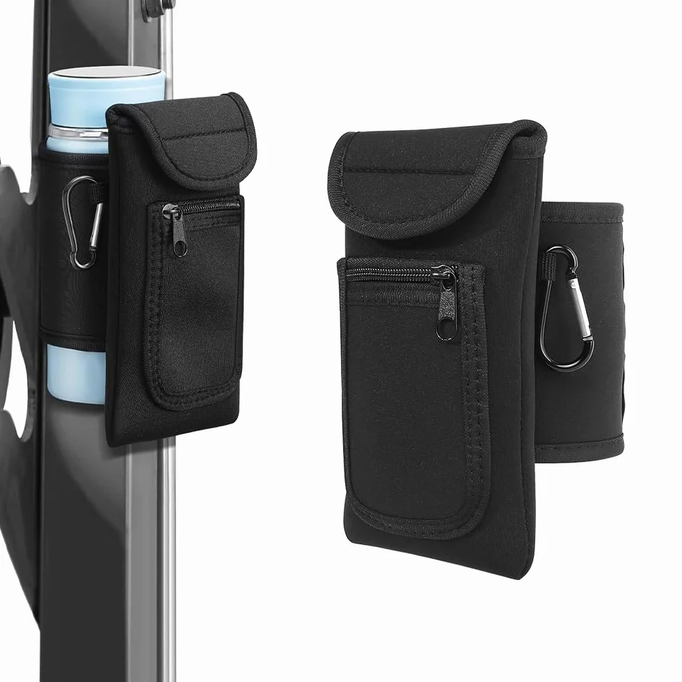 Bolsa Magnética Gym para Botellas, Soporte Móvil para Gimnasio y Exterior, Negro