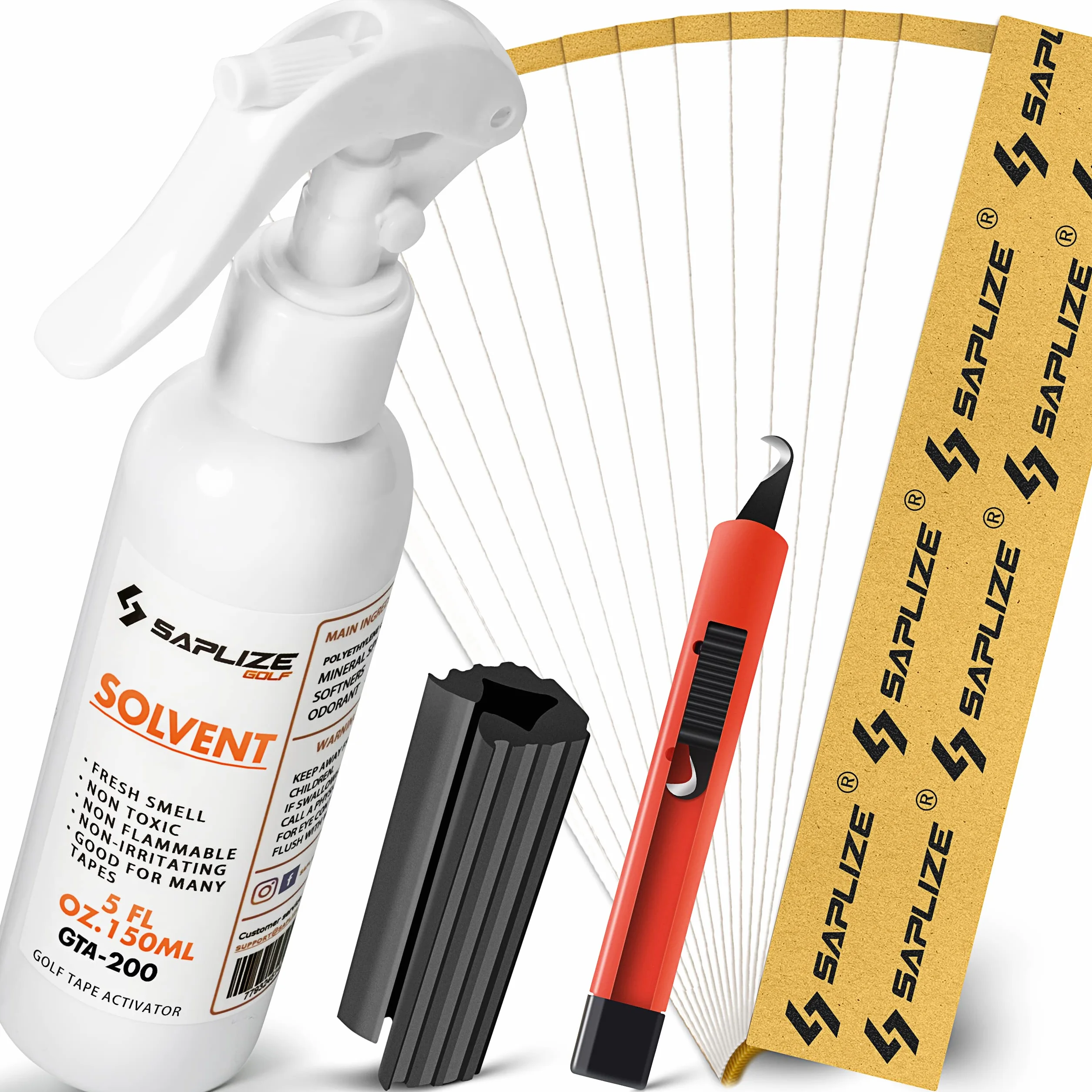 SAPLIZE Golf Grip Kits para el Regripado de Palos de Golf - Kit Estándar, Completo A, Completo B