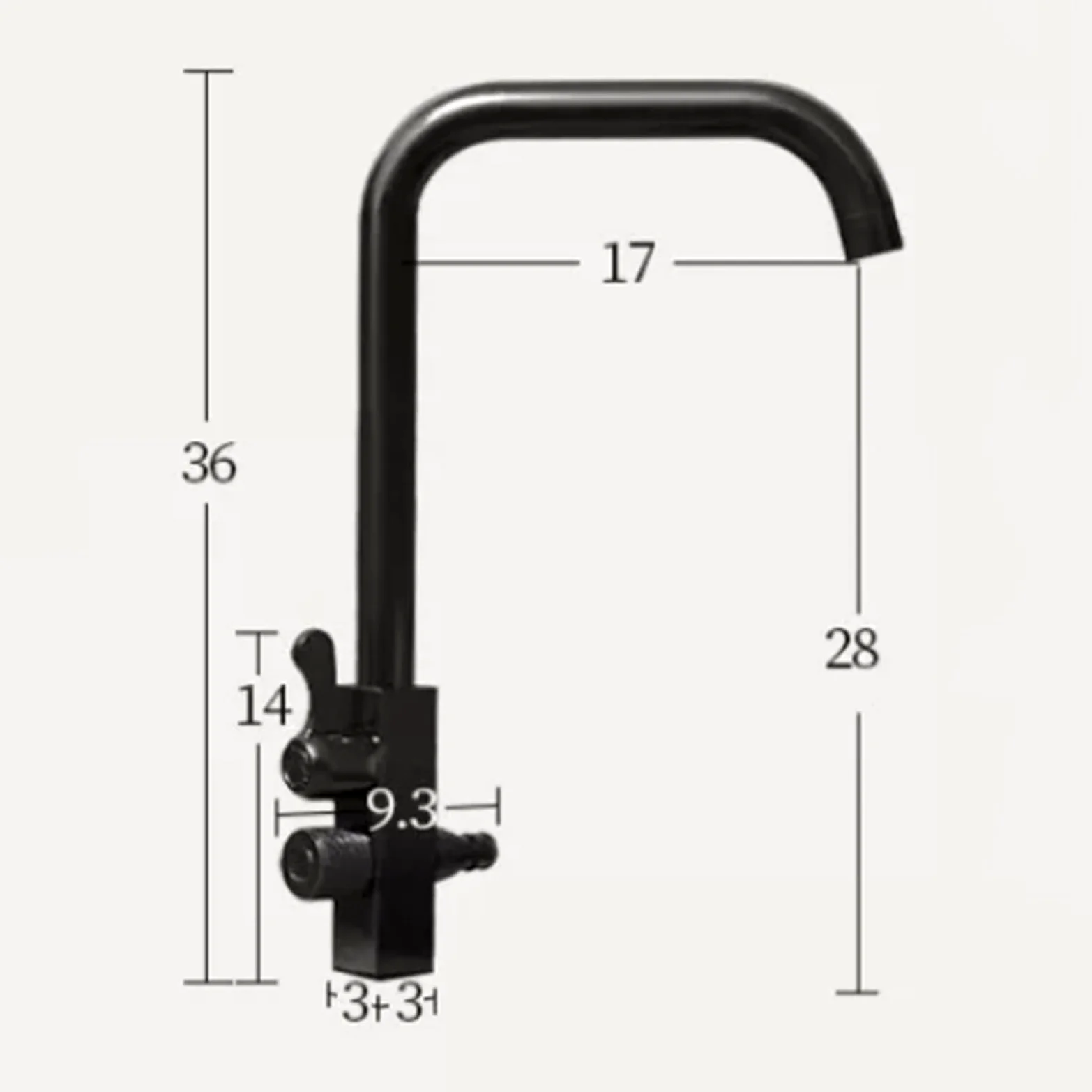 Grifo Lavadora Doble Salida Negro Rotación De 360 ° Grifo Exterior Antihielo Solo Agua Fría Un Solo Orificio Doble Manija