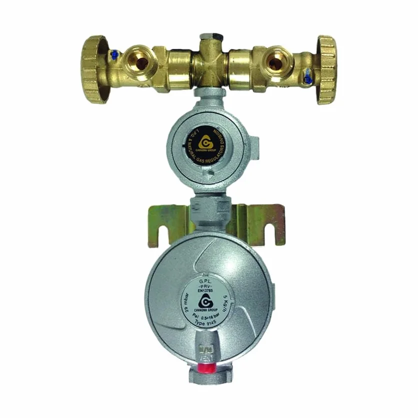 Centralita de gas de doble etapa, 5 kg, para 2 bombonas