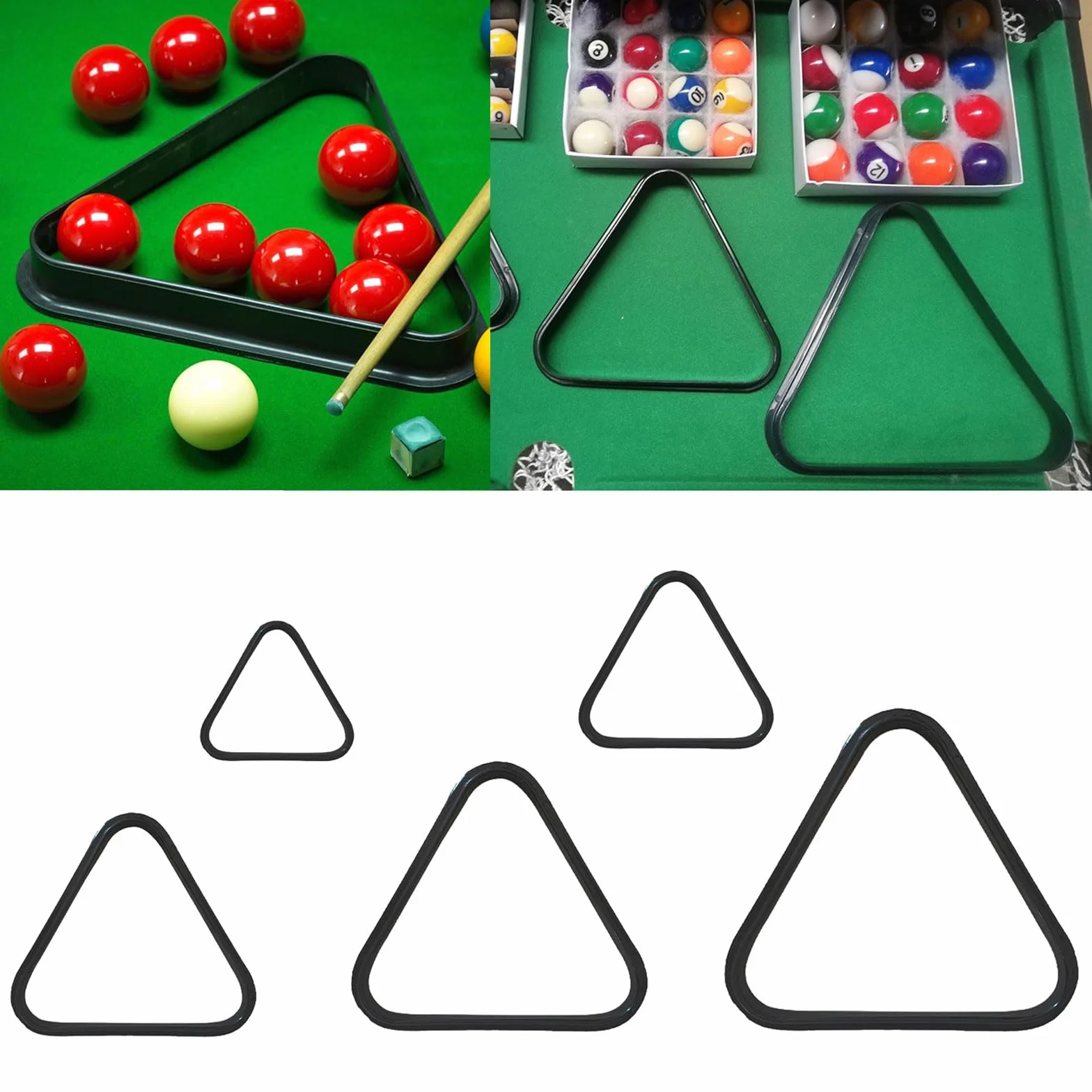 Bastidor Triangular para Bolas de Billar