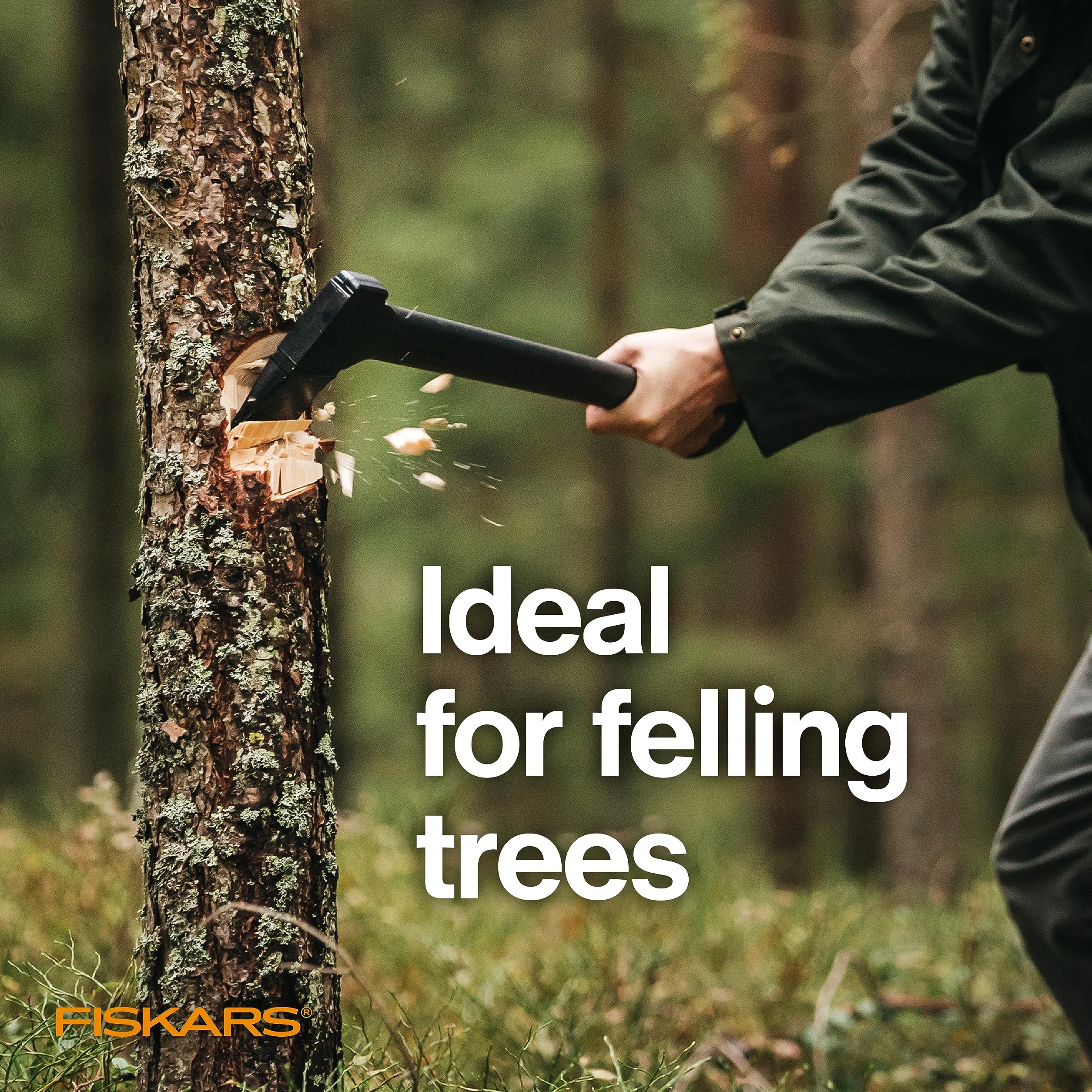 Fiskars X15 hacha - Hachas (Hacha de un solo filo, Hacha, 59,7 cm)