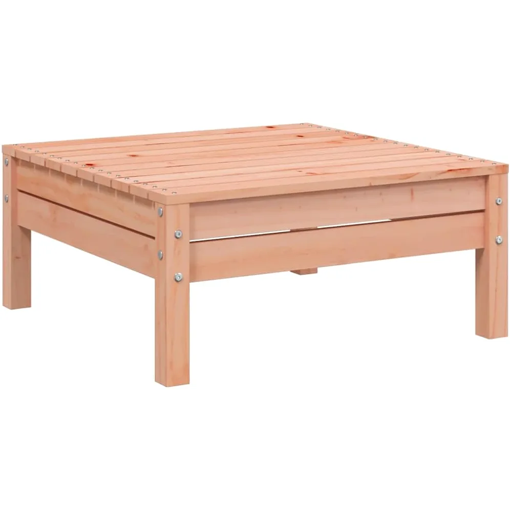 vidaXL Taburete de Jardín Otomana Reposapiés Exterior Mesa de Centro Asiento Modular Madera Maciza Douglas