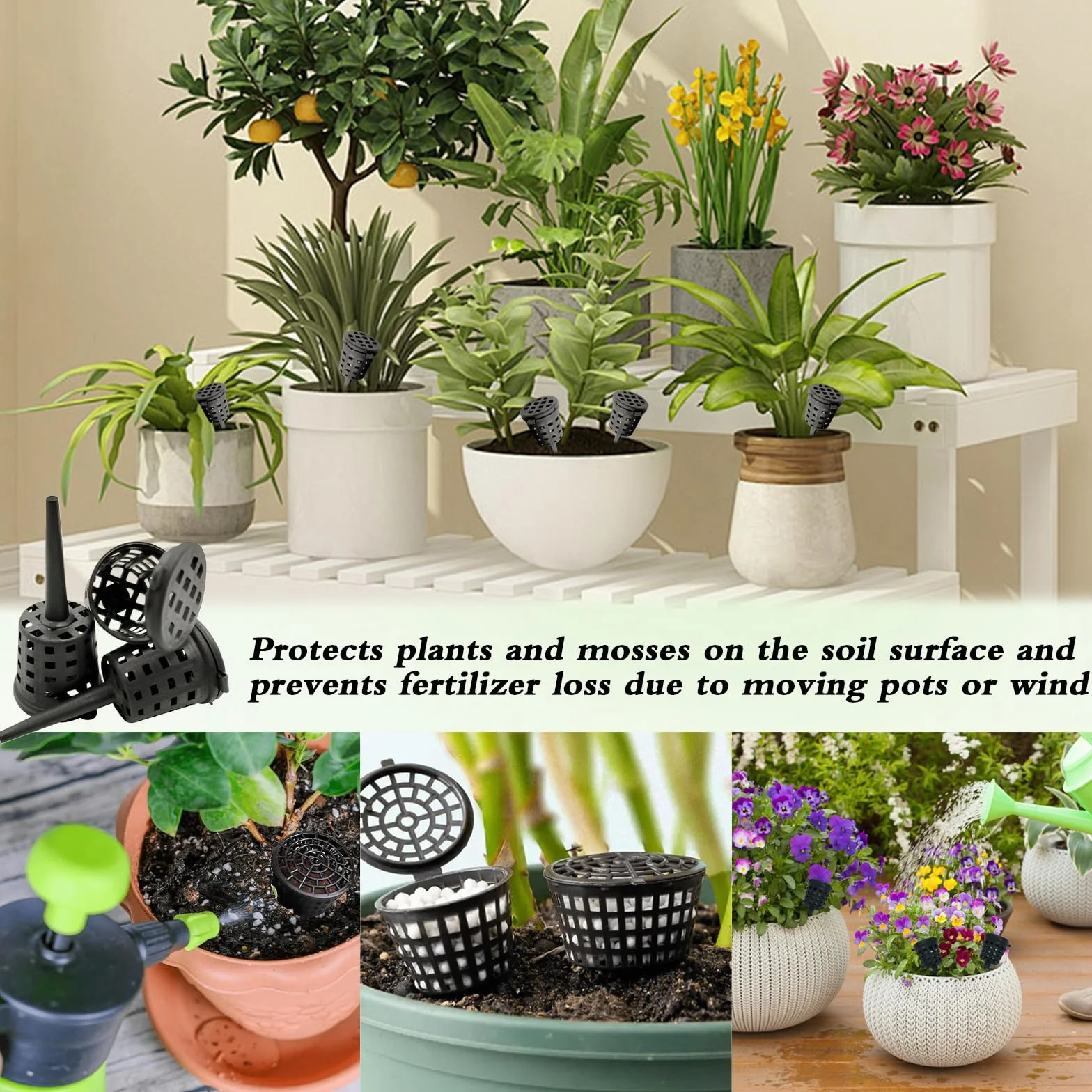 Canasta de Fertilizante para Bonsáis y Orquídeas – Fertilizante de Lenta Liberación para Abono de Plantas, Ideal para Jardineros y Bonsáis