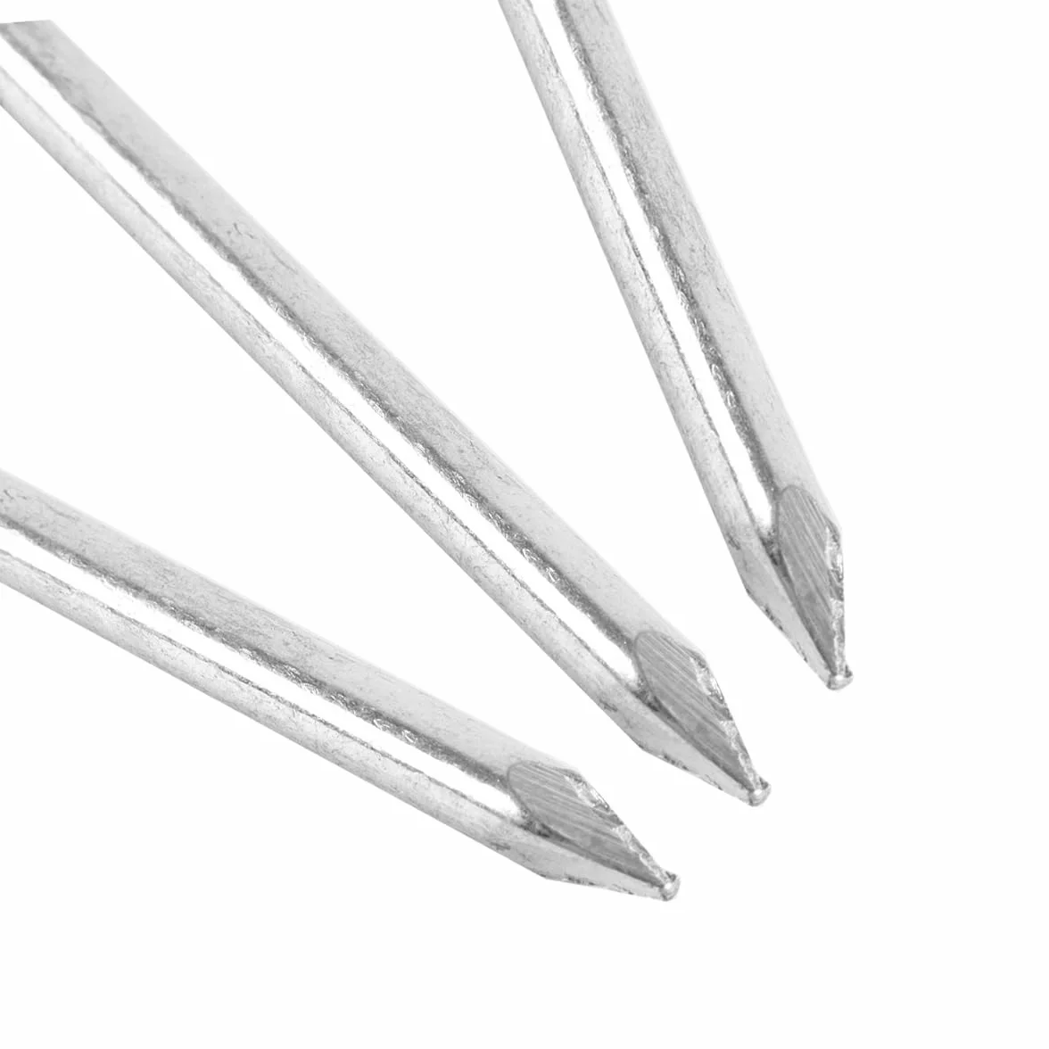Ubric 60 Clavos de césped Artificial, 5 mm x 150 mm, Cabeza Redonda galvanizada, Clavos de Acero para fijación al césped